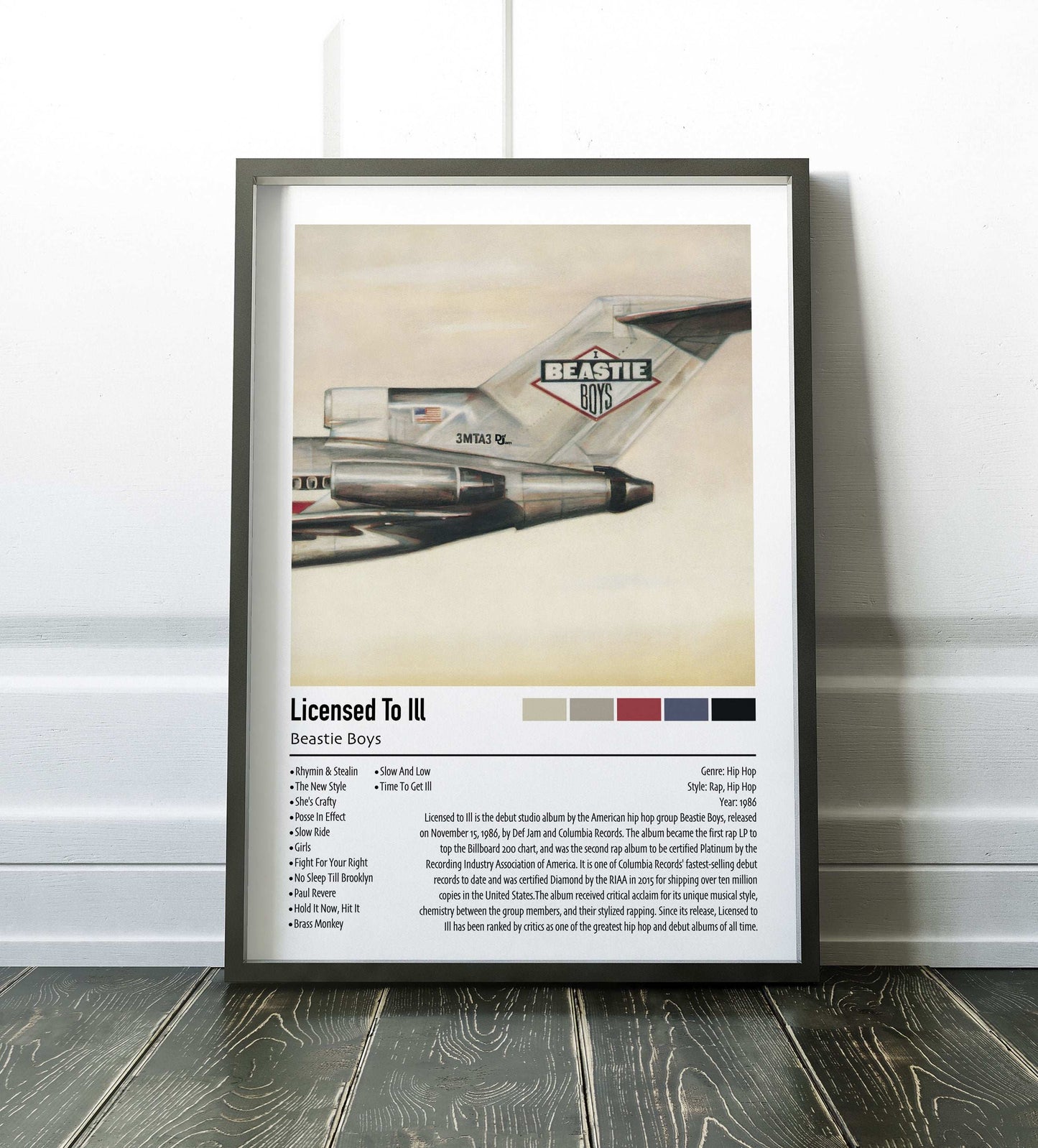 Beastie Boys | Licensed To Ill | Custom Album Cover Poster Print