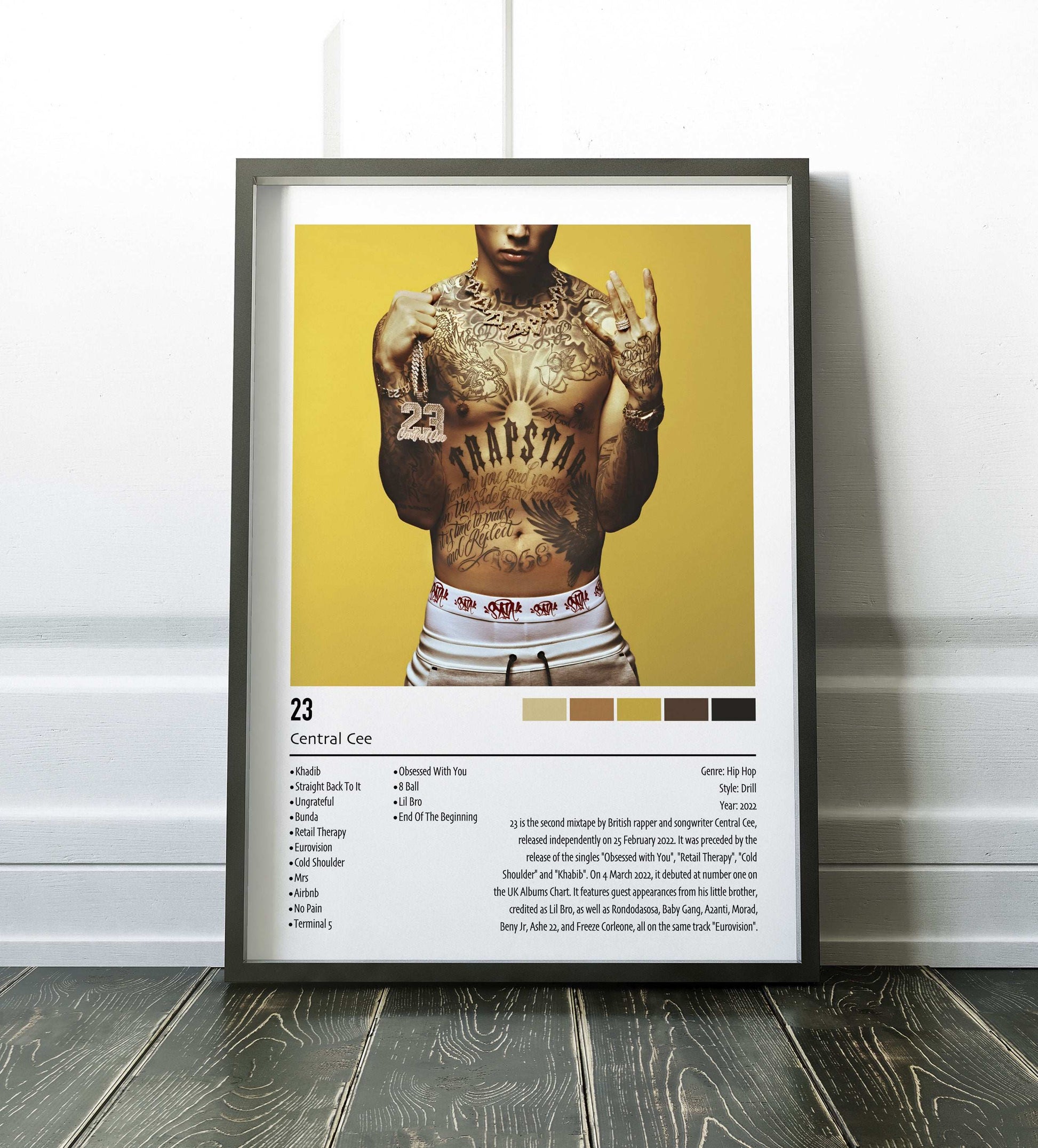 Central Cee | 23 | Custom Album Cover Poster Print