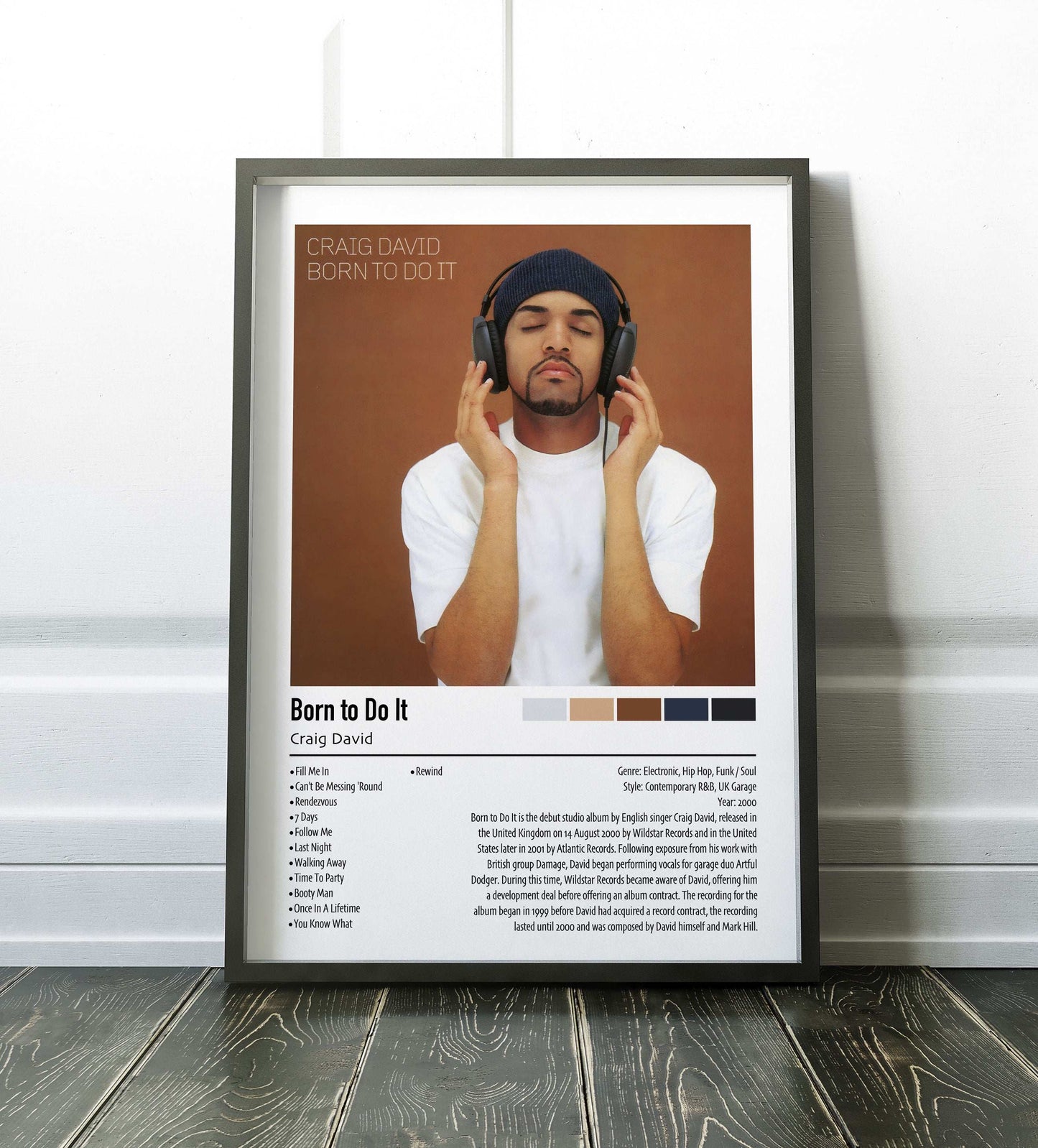 Craig David | Born to Do It | Custom Album Cover Poster Print