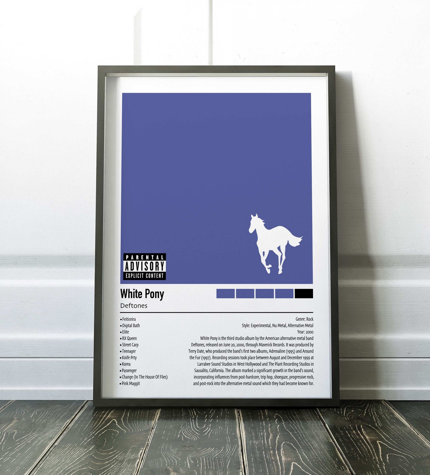 Deftones | White Pony | Custom Album Cover Poster Print