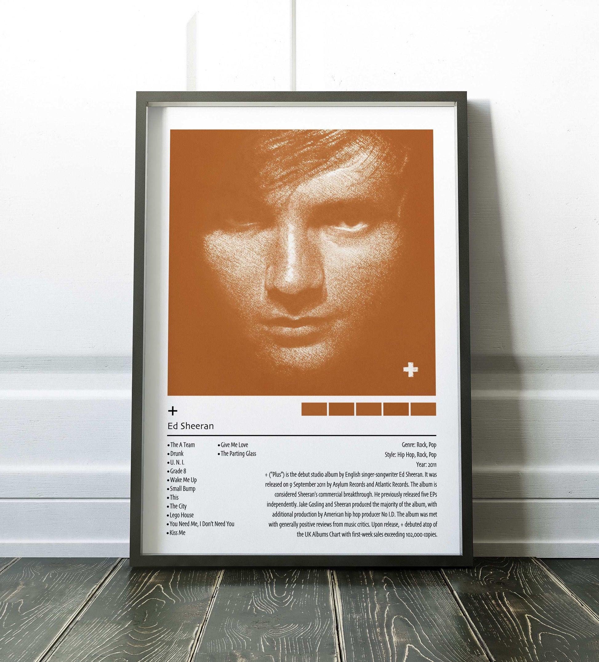 Ed Sheeran | Plus | Custom Album Cover Poster Print