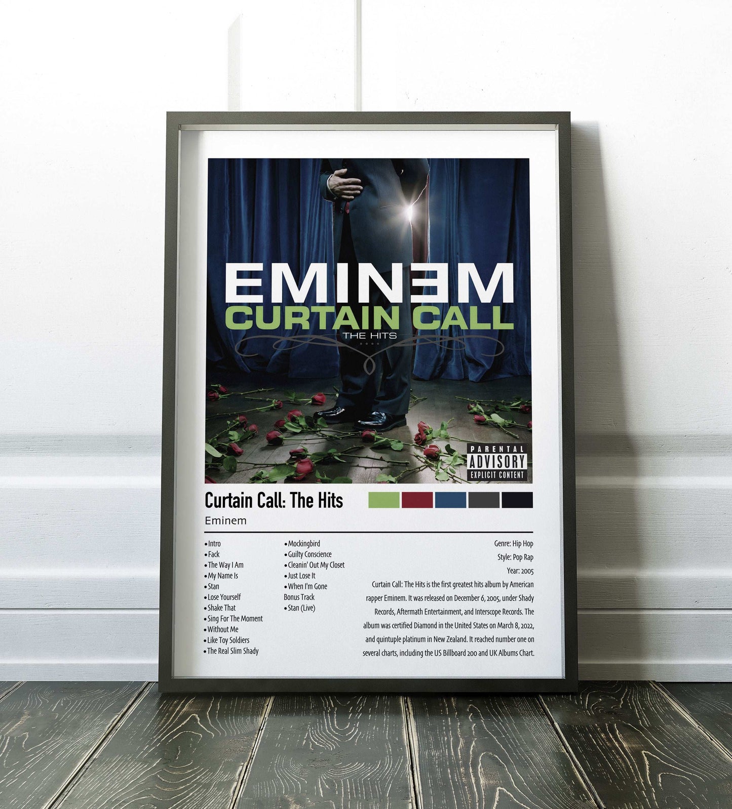 Eminem | Curtain Call: The Hits | Custom Album Cover Poster Print