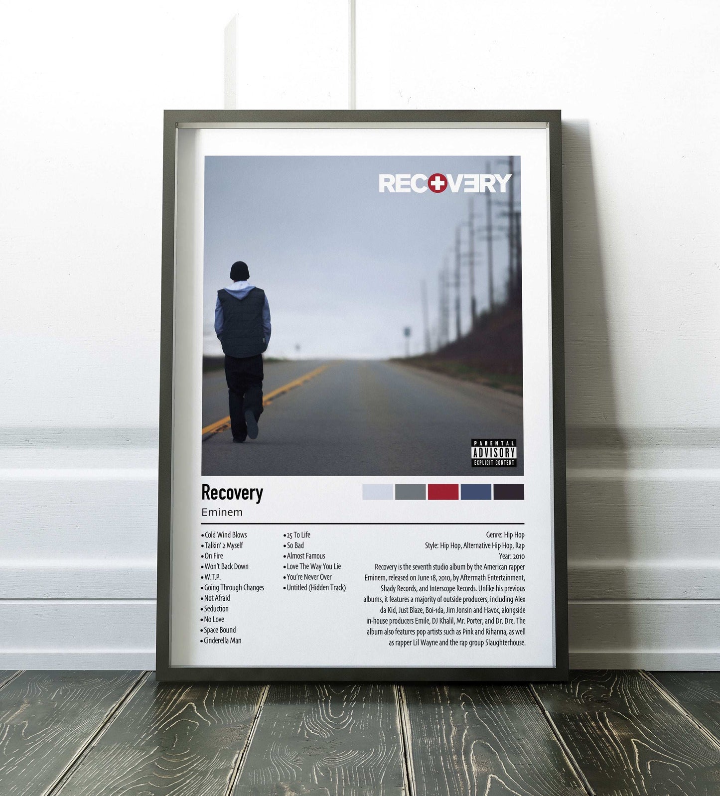 Eminem | Recovery | Custom Album Cover Poster Print