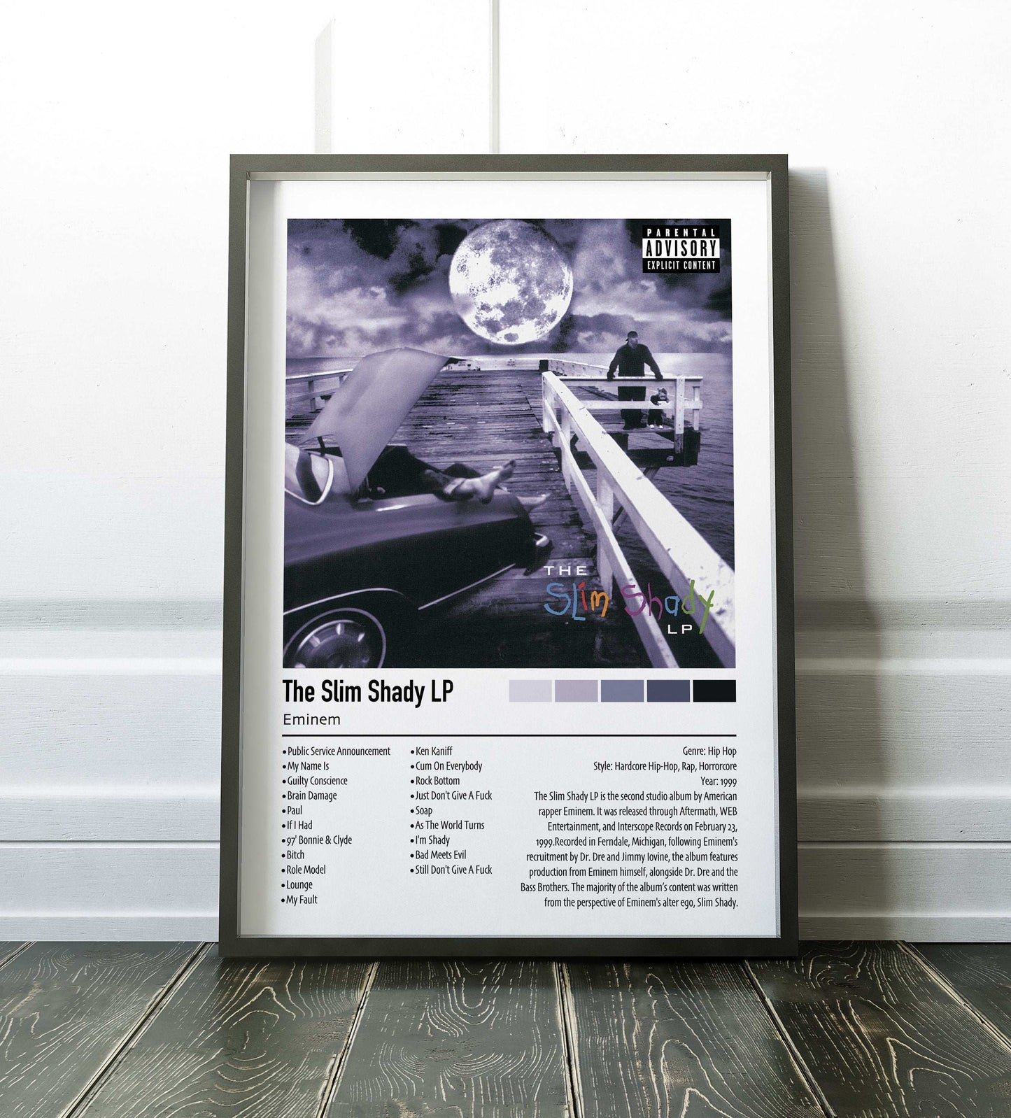 Eminem | The Slim Shady LP | Custom Album Cover Poster Print