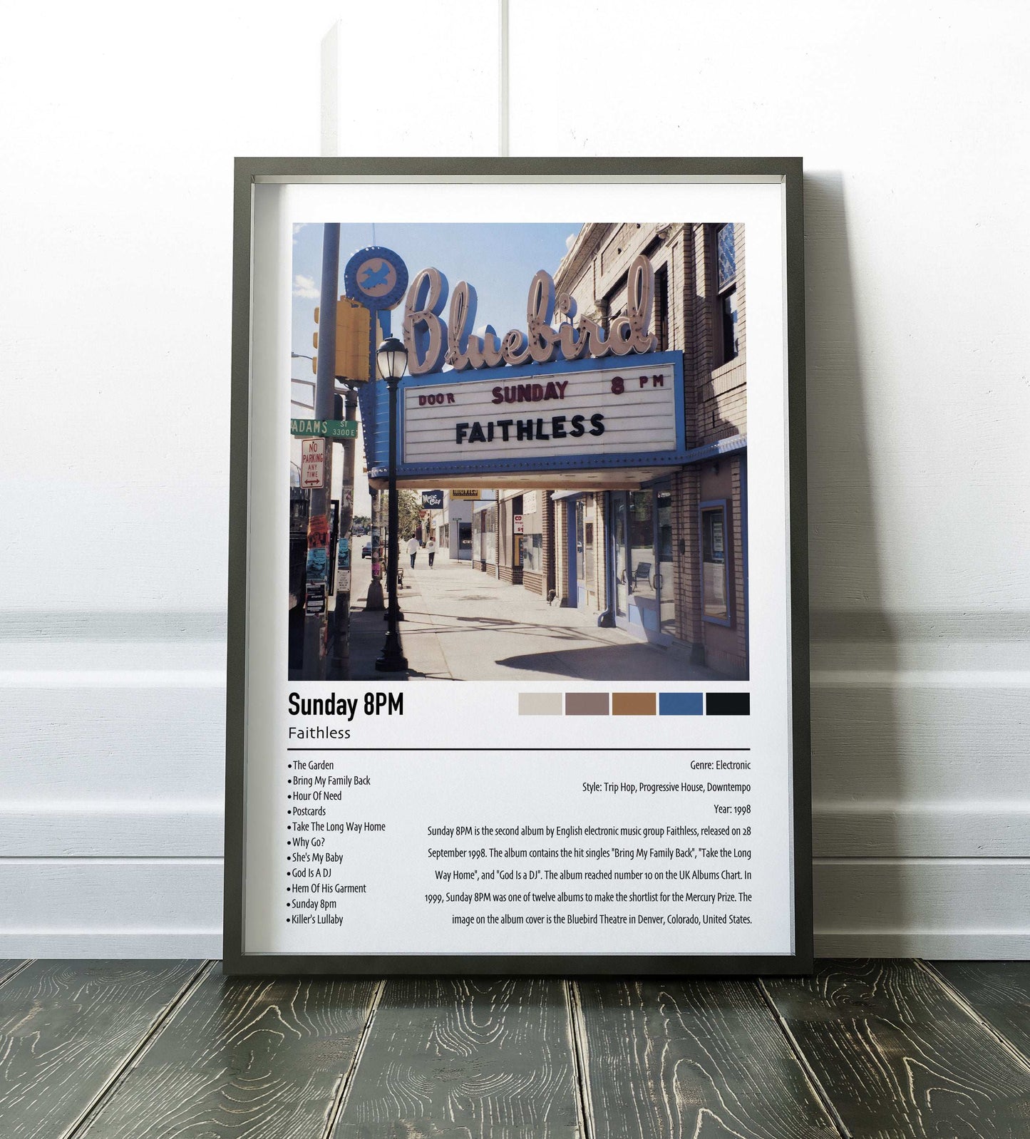 Faithless | Sunday 8PM | Custom Album Cover Poster Print
