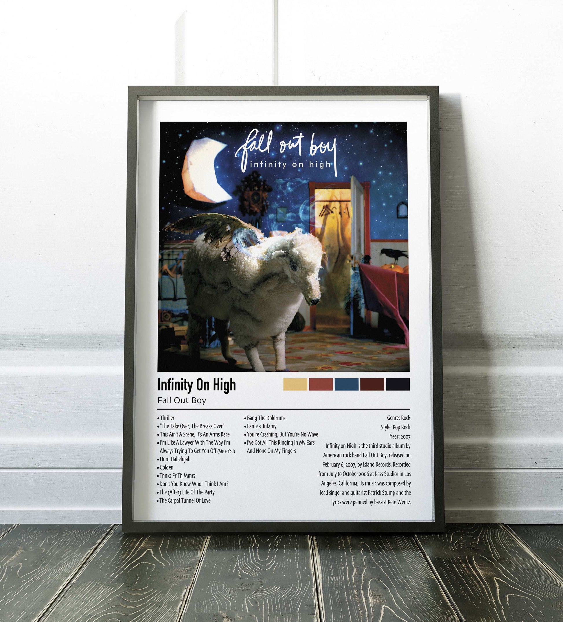 Fall Out Boy | Infinity On High | Custom Album Cover Poster Print