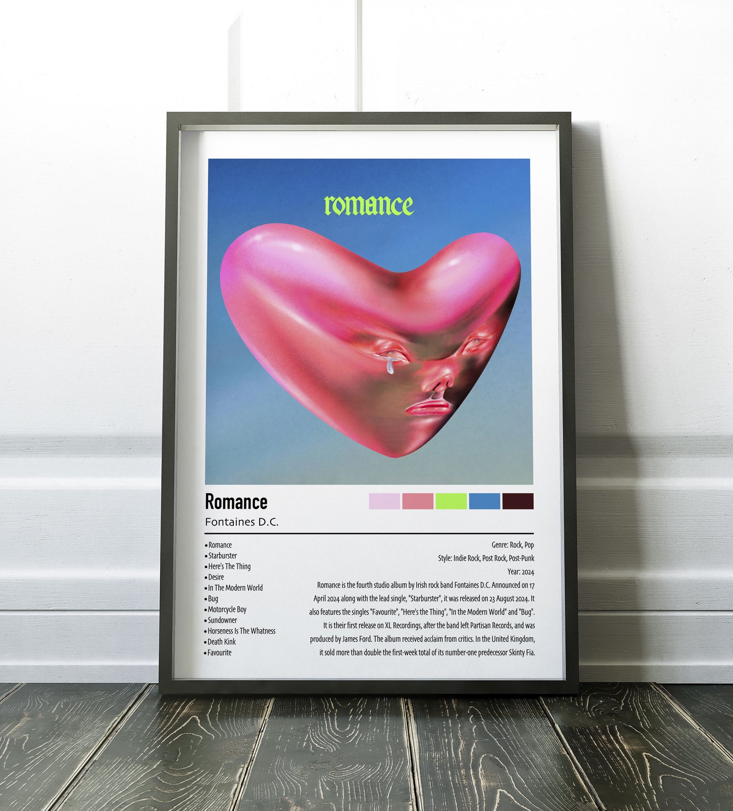 Fontaines D.C. | Romance | Custom Album Cover Poster Print