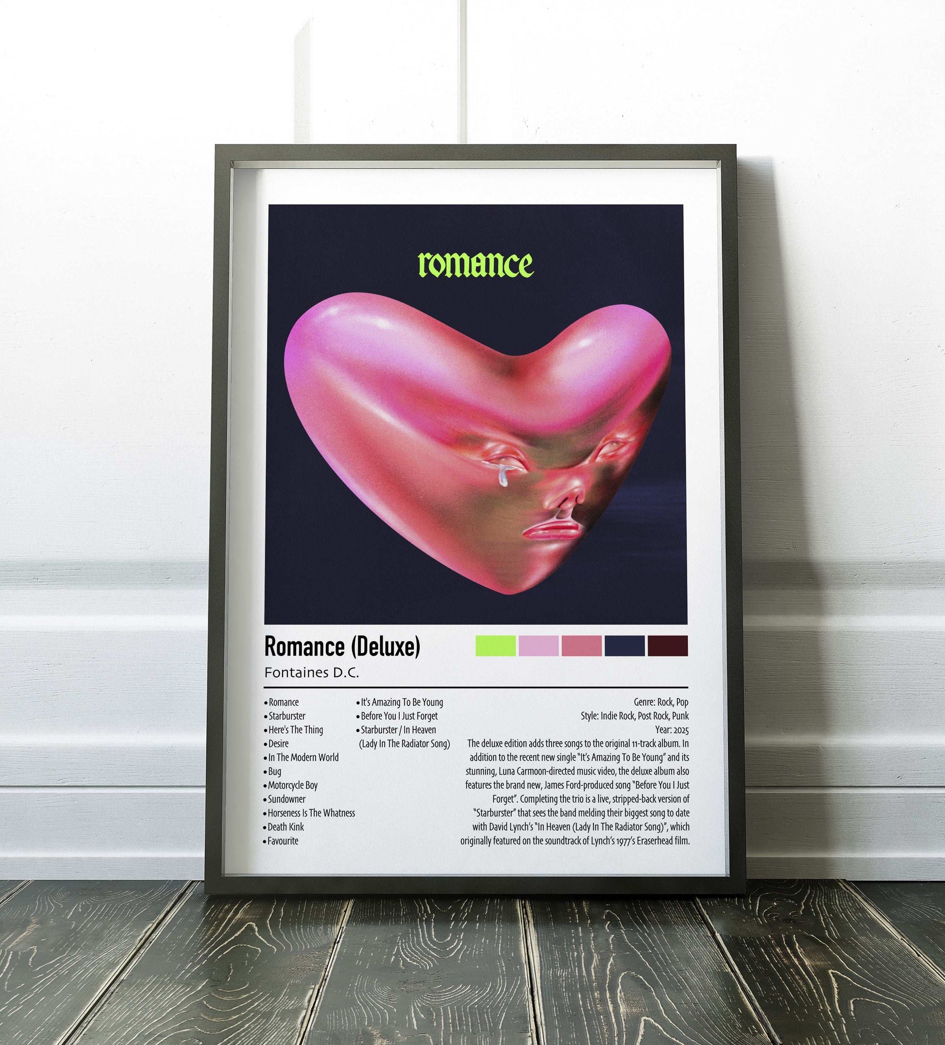 Fontaines D.C. | Romance (Deluxe) | Custom Album Cover Poster Print