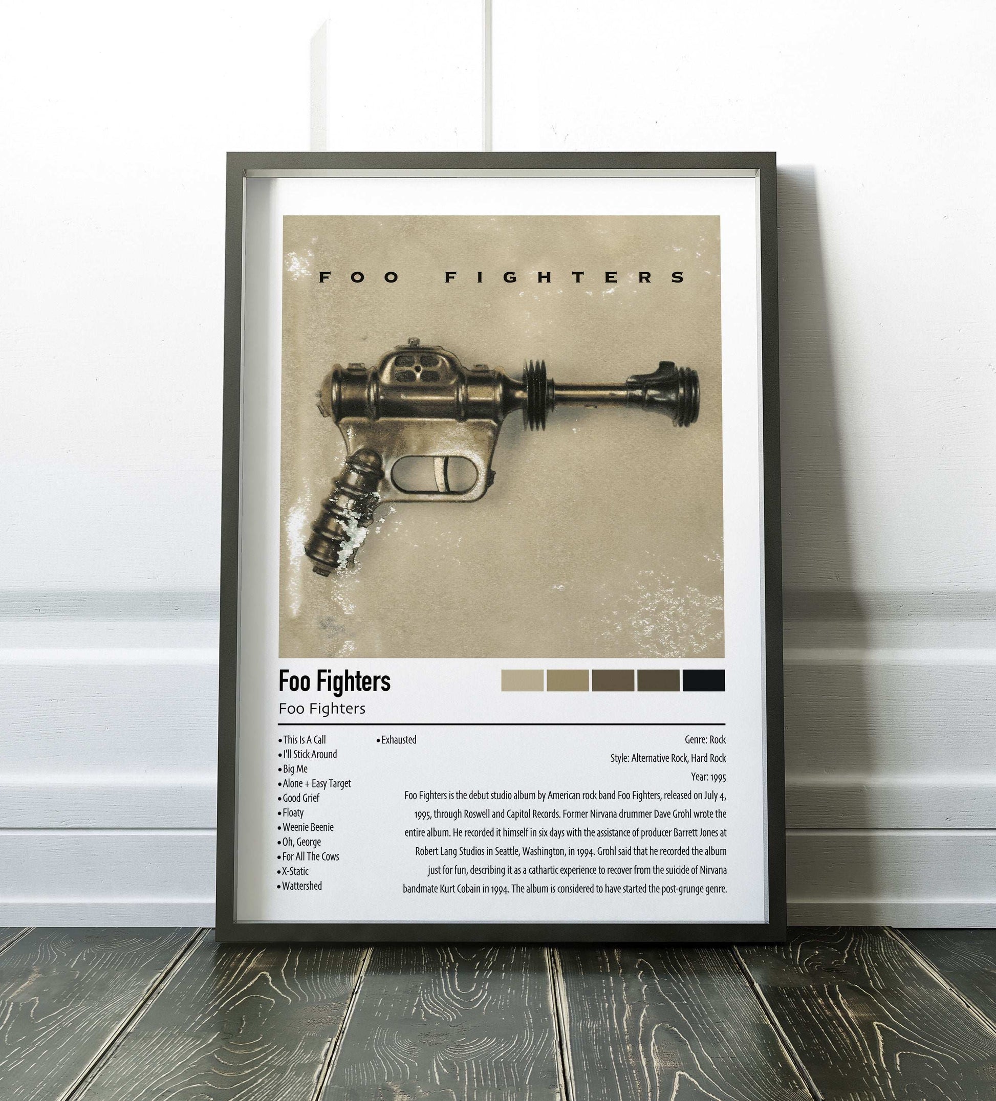 Foo Fighters | Foo Fighters | Custom Album Cover Poster Print