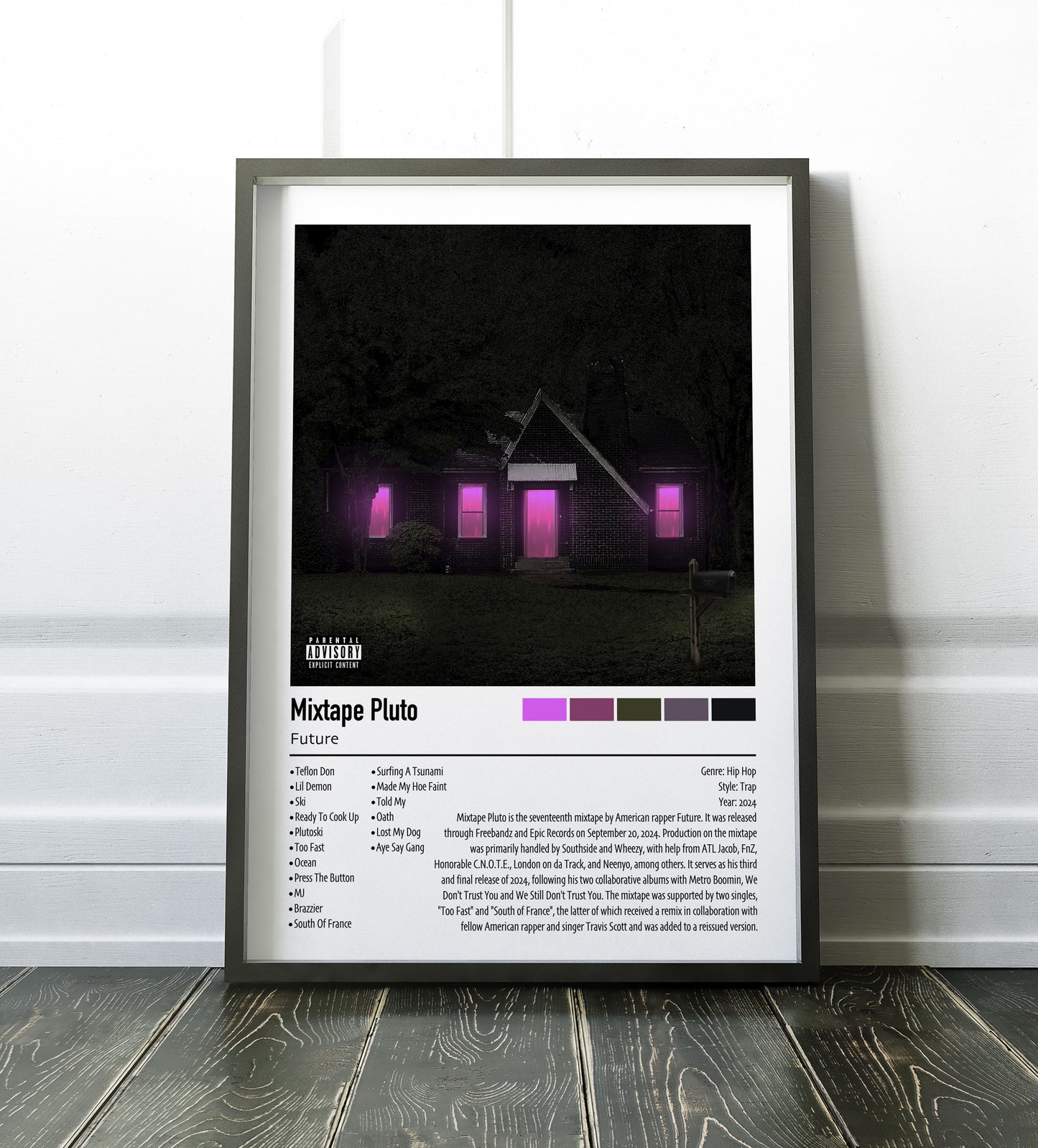 Future | Mixtape Pluto | Custom Album Cover Poster Print