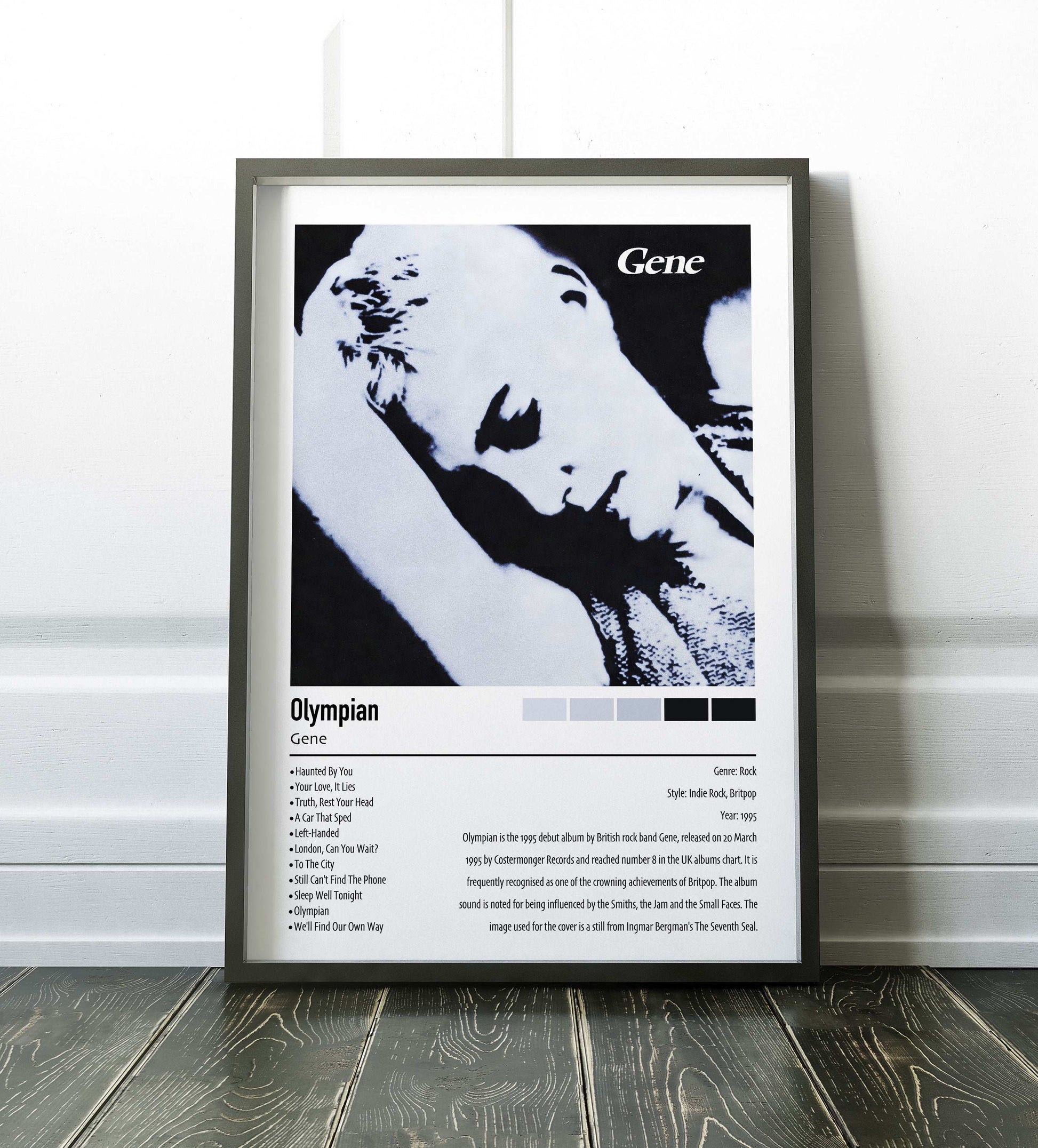 Gene | Olympian | Custom Album Cover Poster Print
