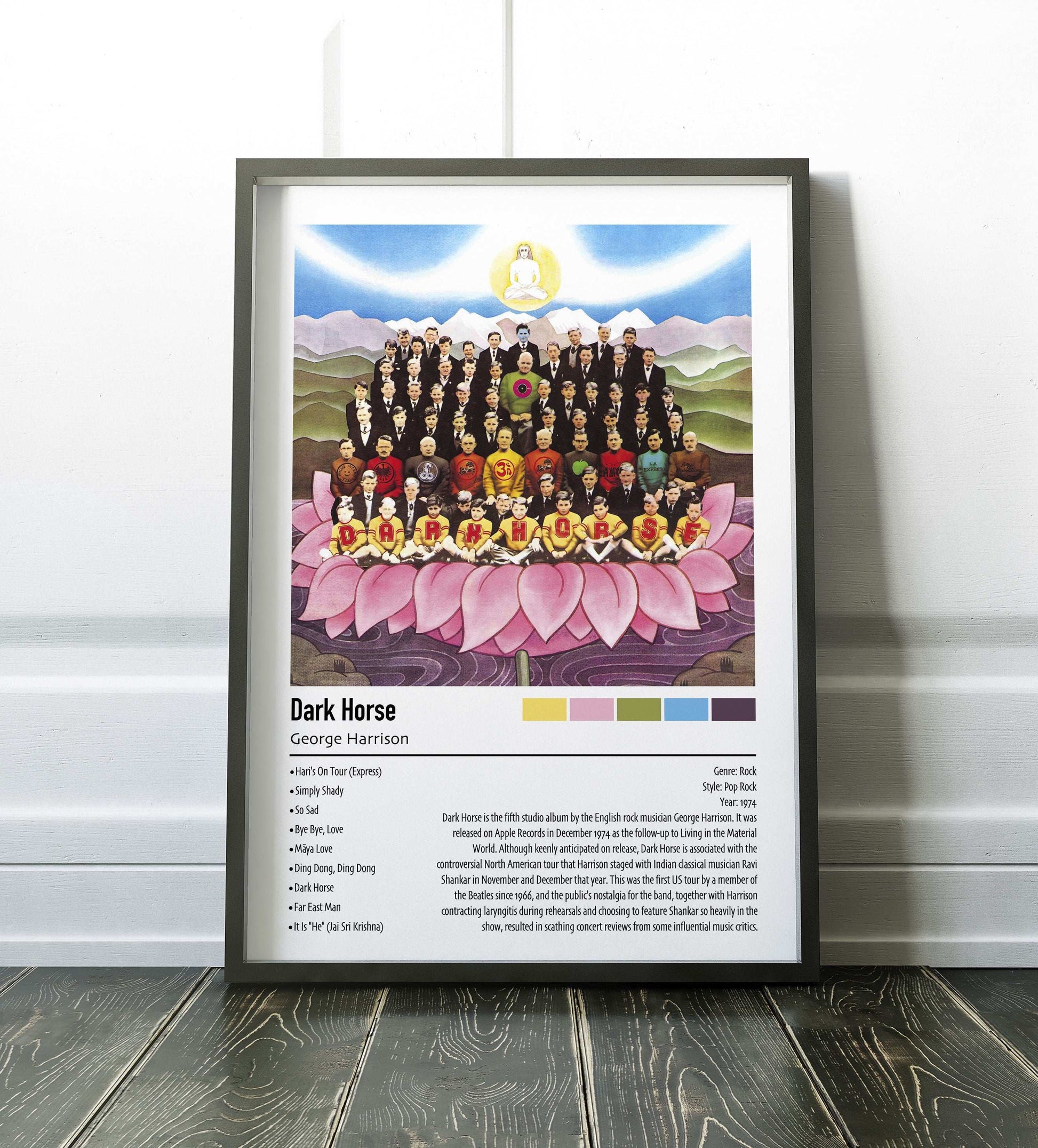 George Harrison | Dark Horse | Custom Album Cover Poster Print