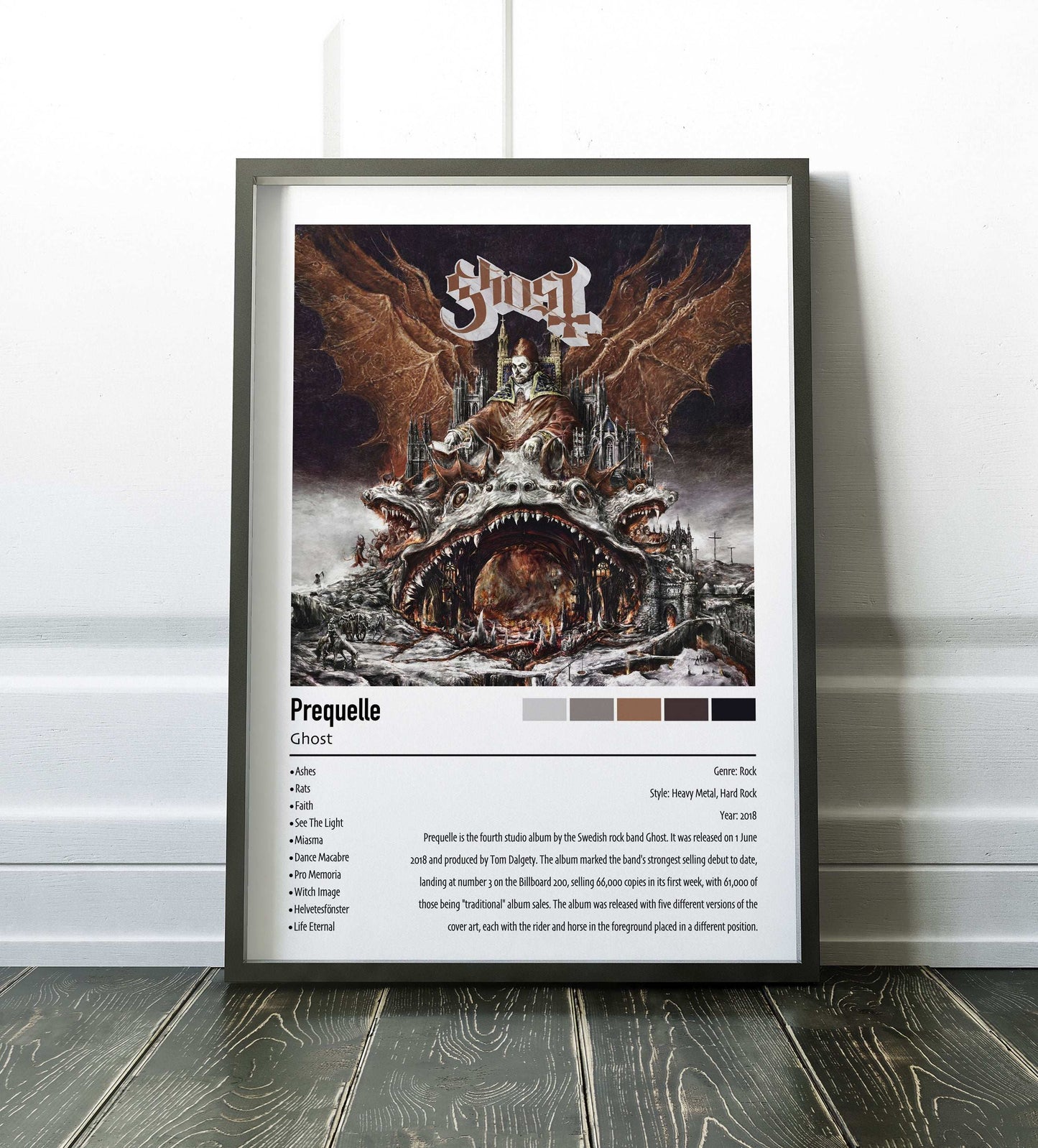 Ghost | Prequelle | Custom Album Cover Poster Print