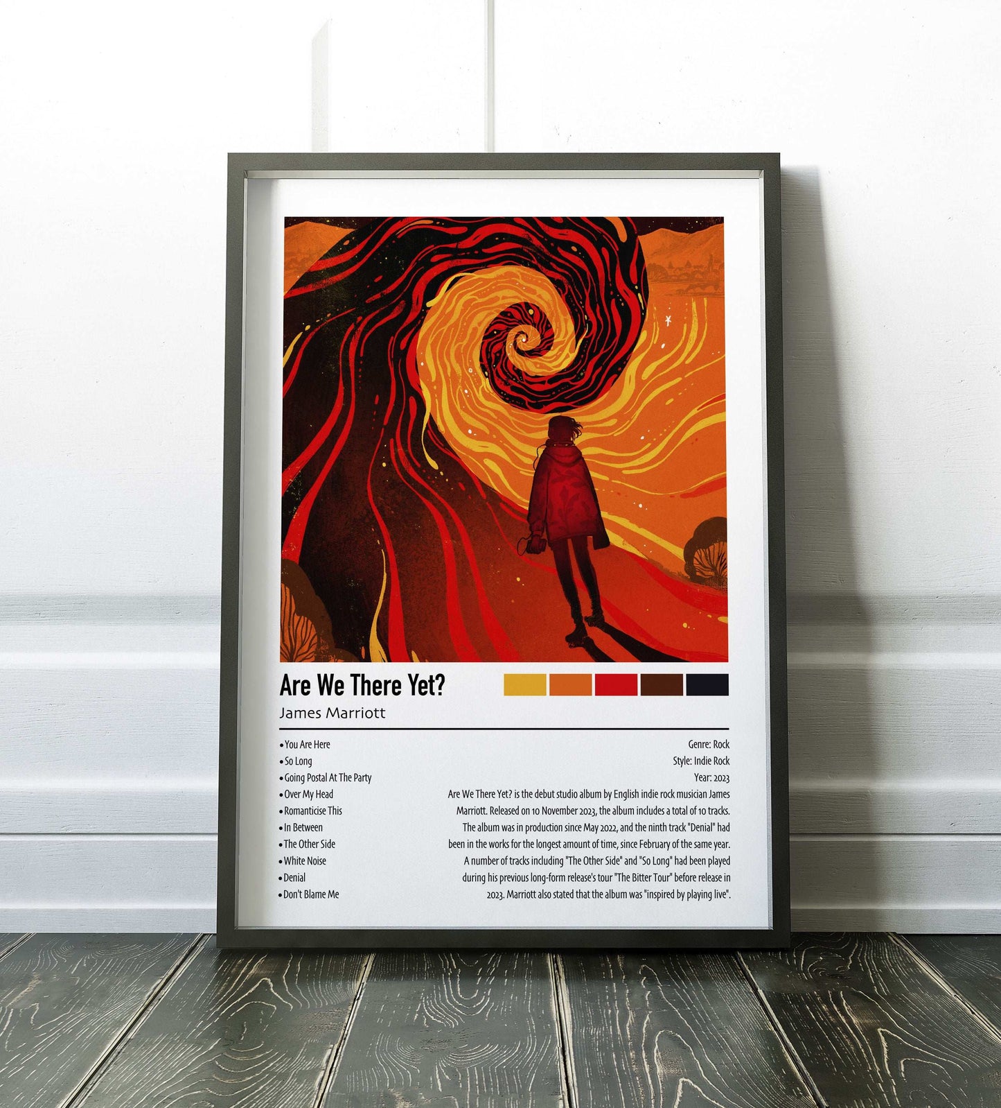 James Marriott | Are We There Yet? | Custom Album Cover Poster Print