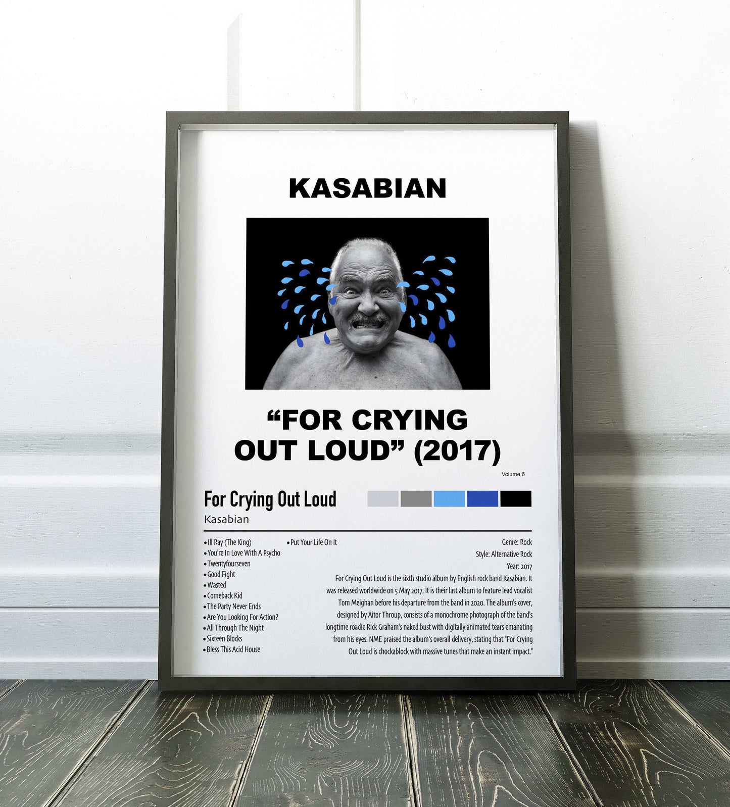 Kasabian | For Crying Out Loud | Custom Album Cover Poster Print