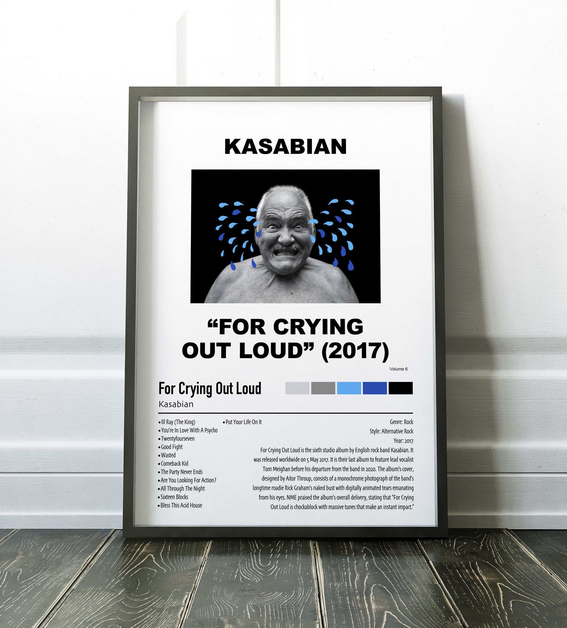 Kasabian | For Crying Out Loud | Custom Album Cover Poster Print