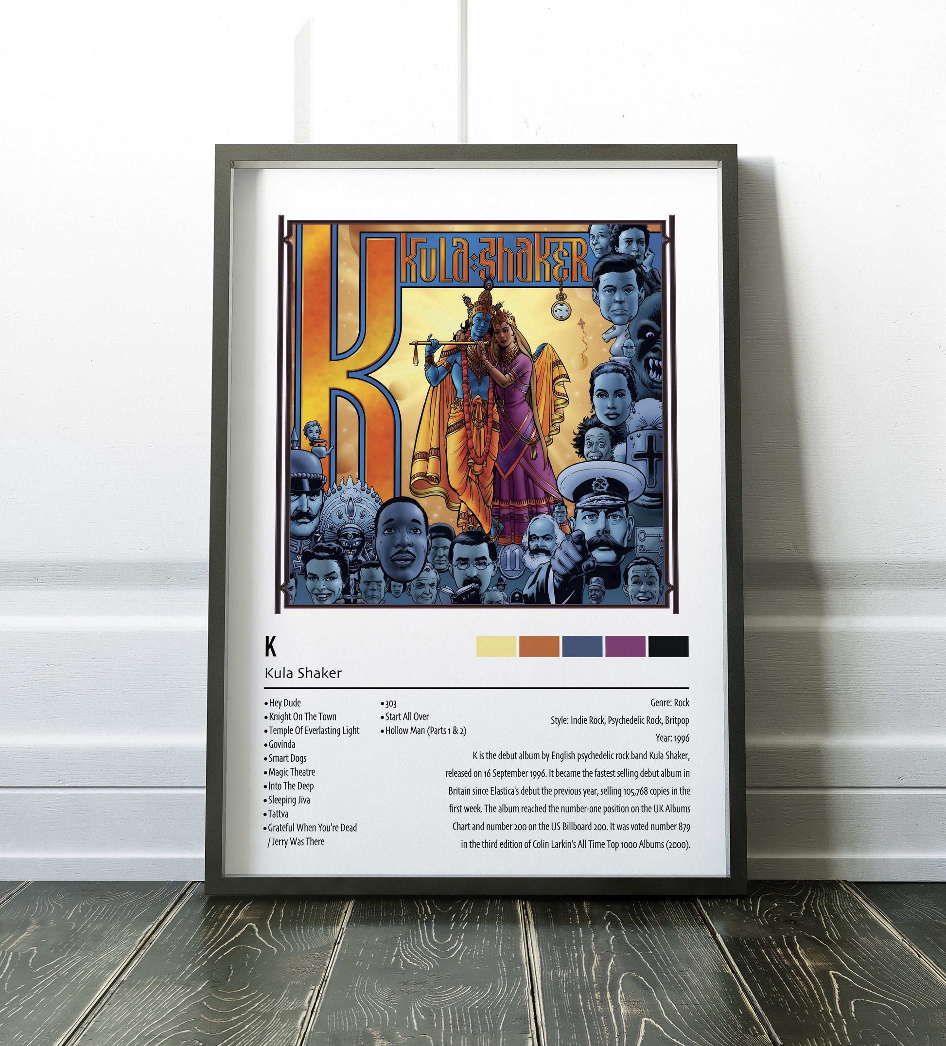 Kula Shaker | K | Custom Album Cover Poster Print