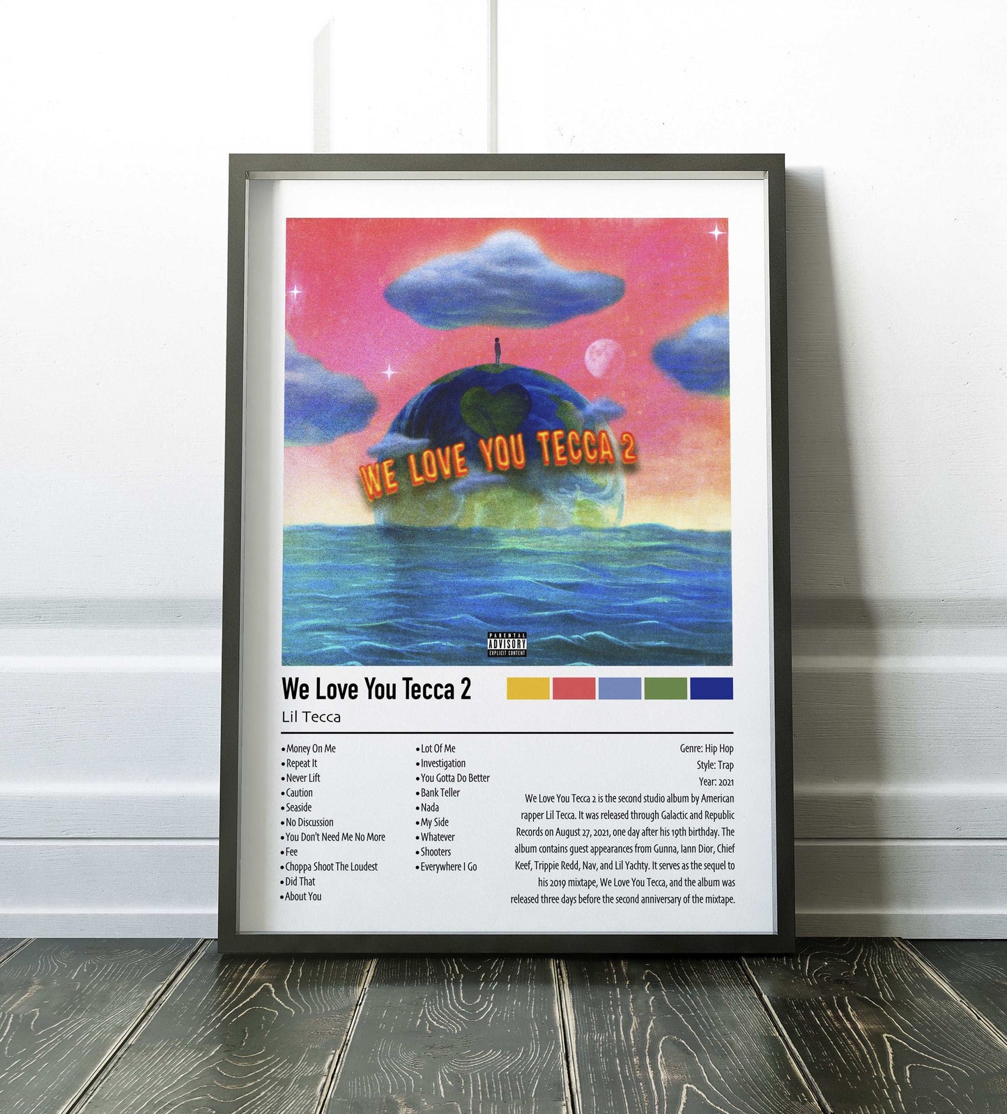 Lil Tecca | We Love You Tecca 2 | Custom Album Cover Poster Print