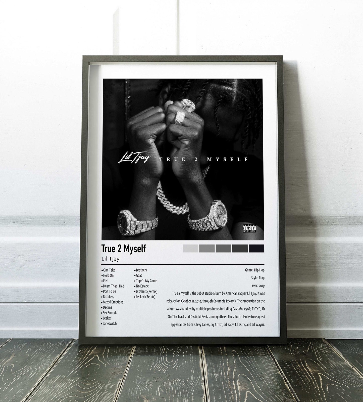 Lil Tjay | True 2 Myself | Custom Album Cover Poster Print