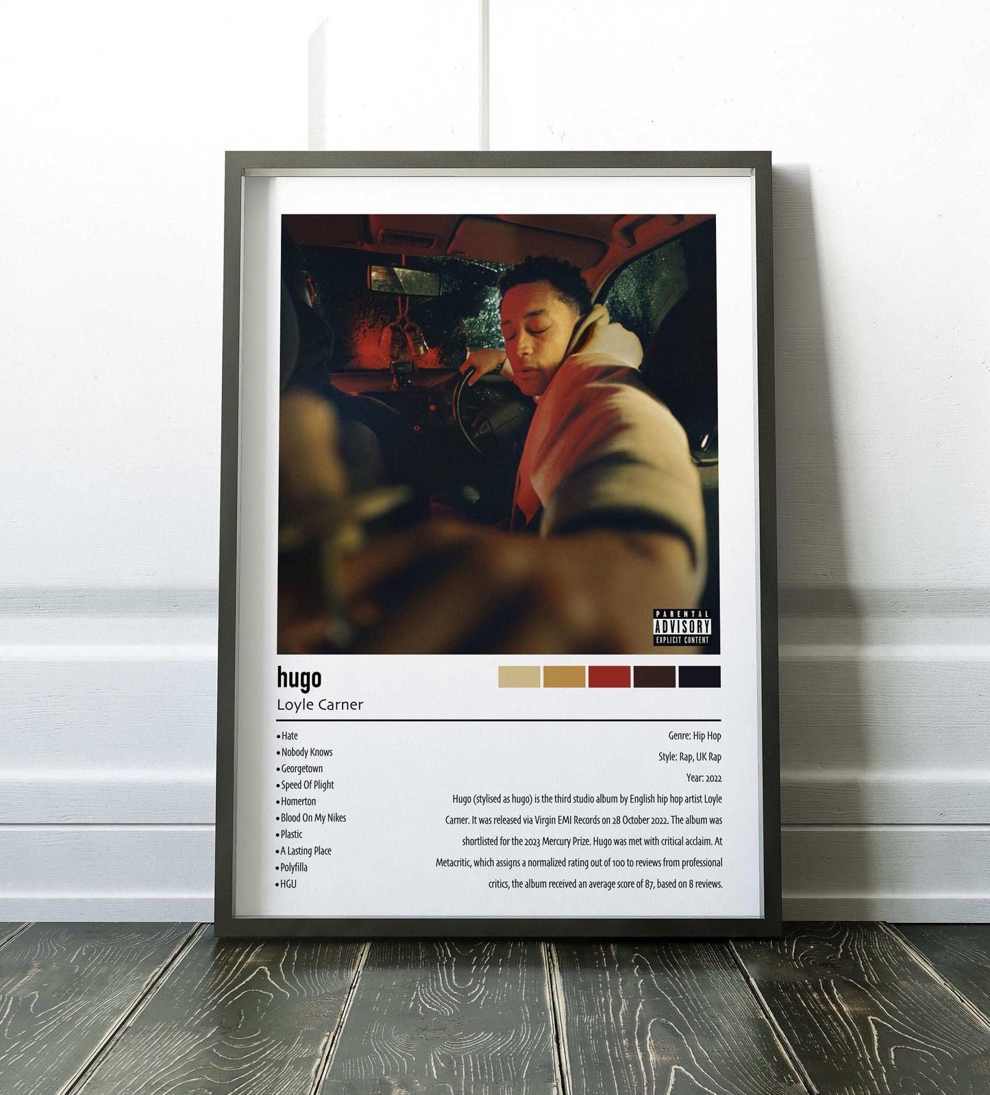 Loyle Carner | hugo | Custom Album Cover Poster Print