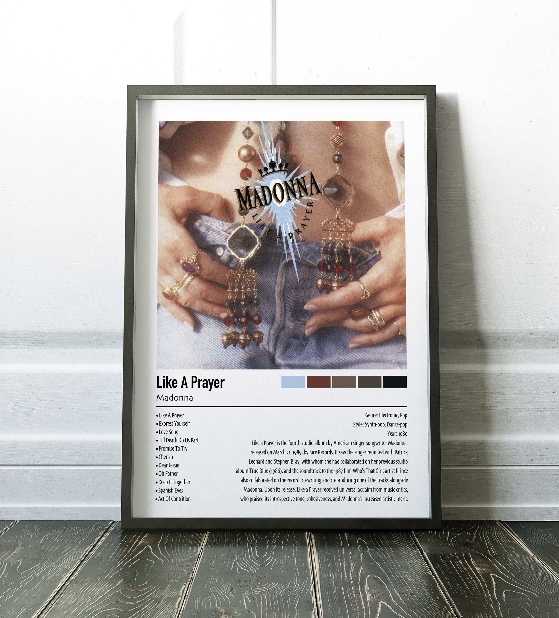 Madonna | Like A Prayer | Custom Album Cover Poster Print