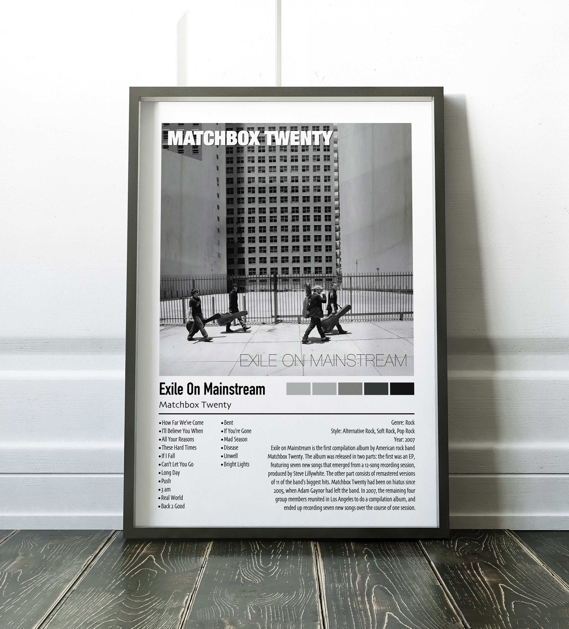 Matchbox Twenty | Exile On Mainstream | Custom Album Cover Poster Print