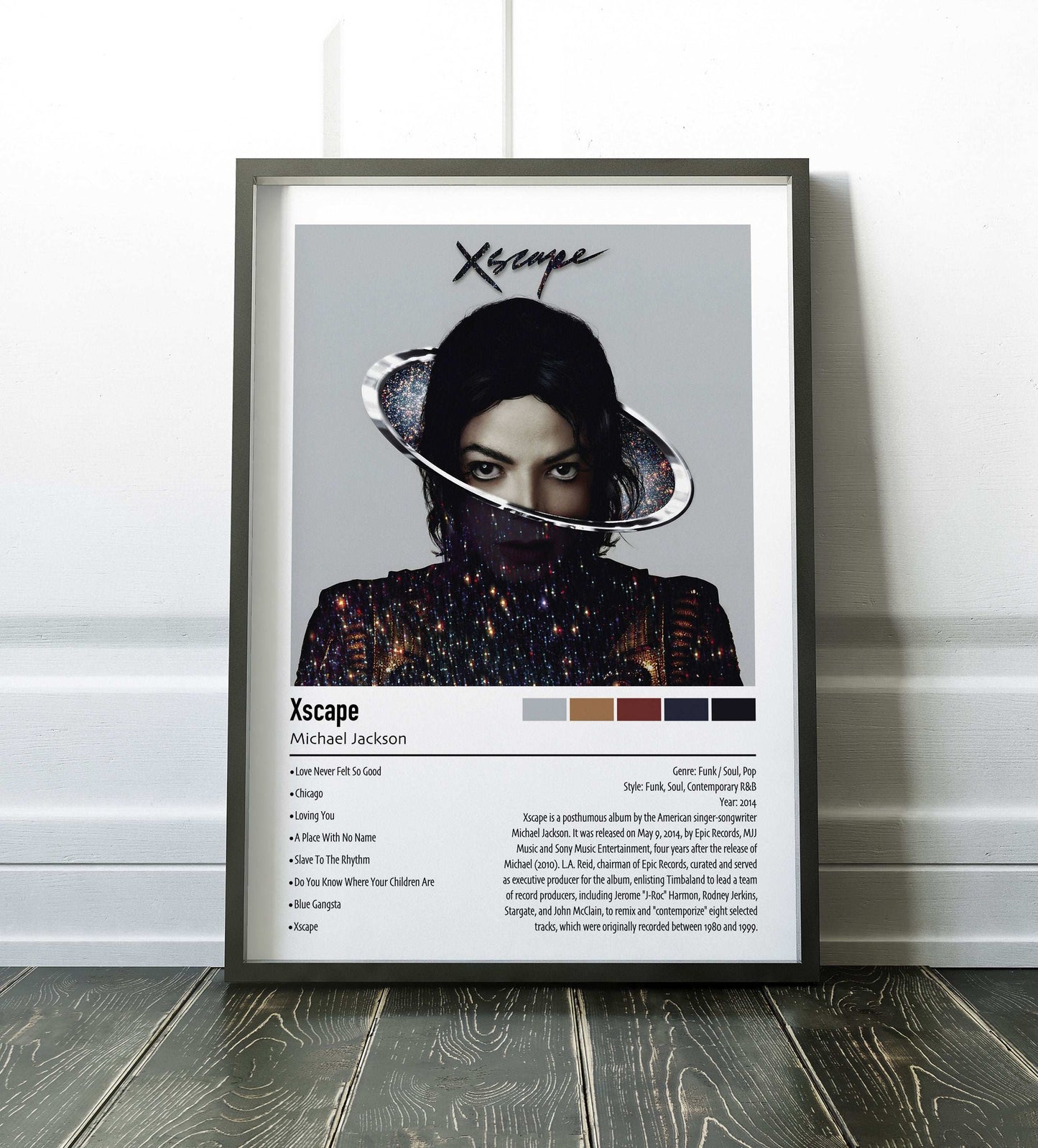 Michael Jackson | Xscape | Custom Album Cover Poster Print