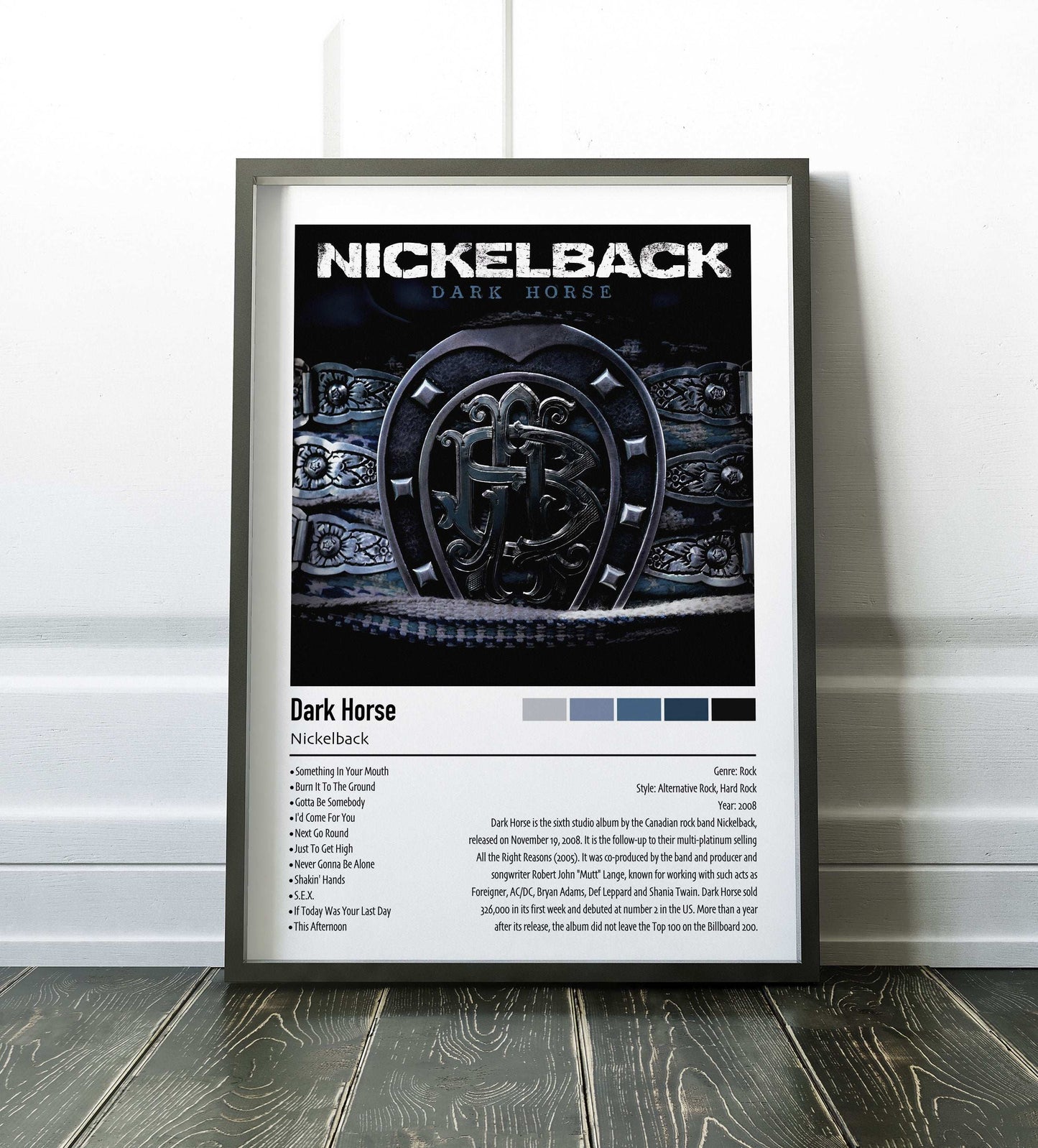 Nickelback | Dark Horse | Custom Album Cover Poster Print