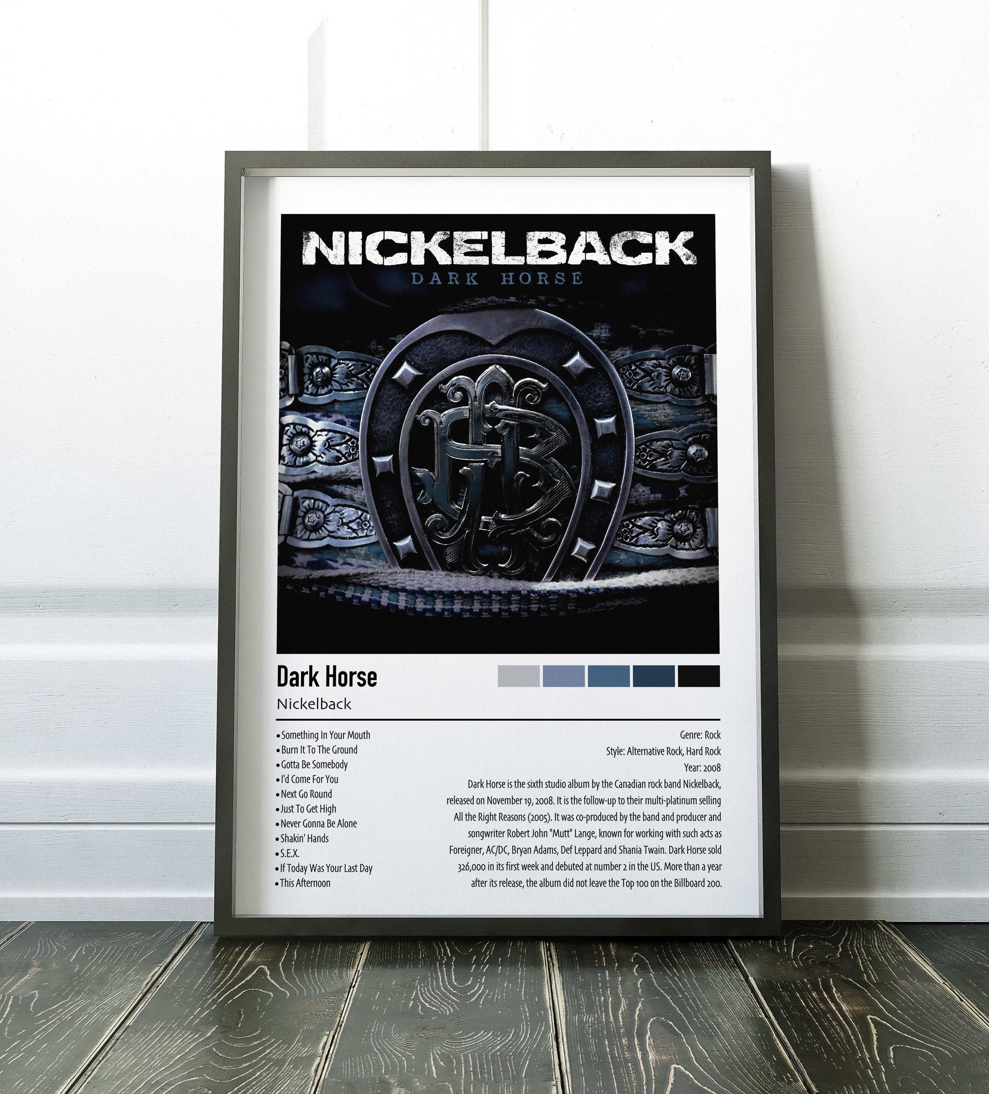 Nickelback | Dark Horse | Custom Album Cover Poster Print