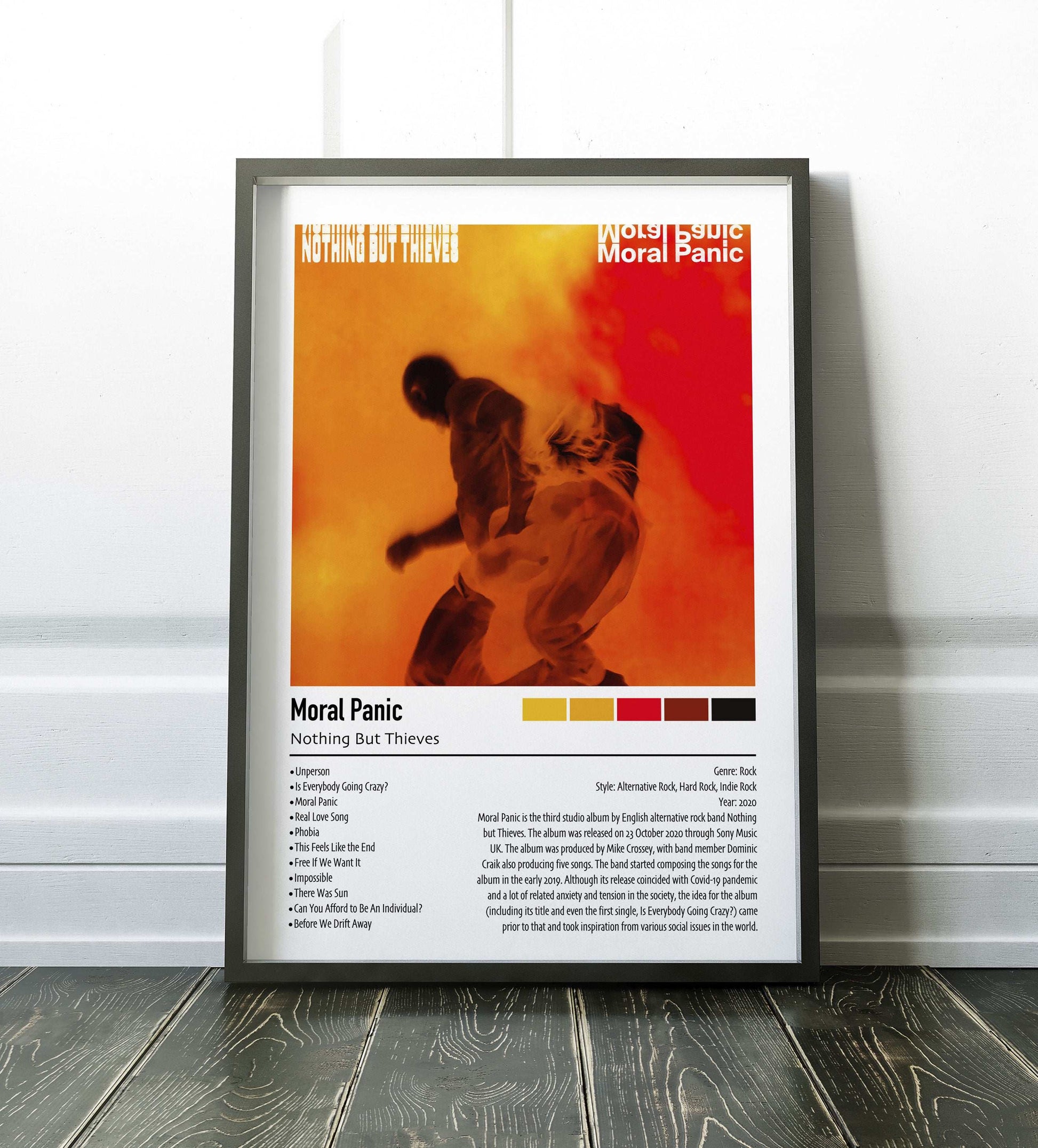 Nothing But Thieves | Moral Panic | Custom Album Cover Poster Print