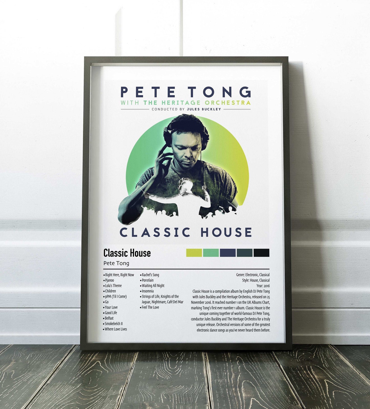Pete Tong | Classic House | Custom Album Cover Poster Print