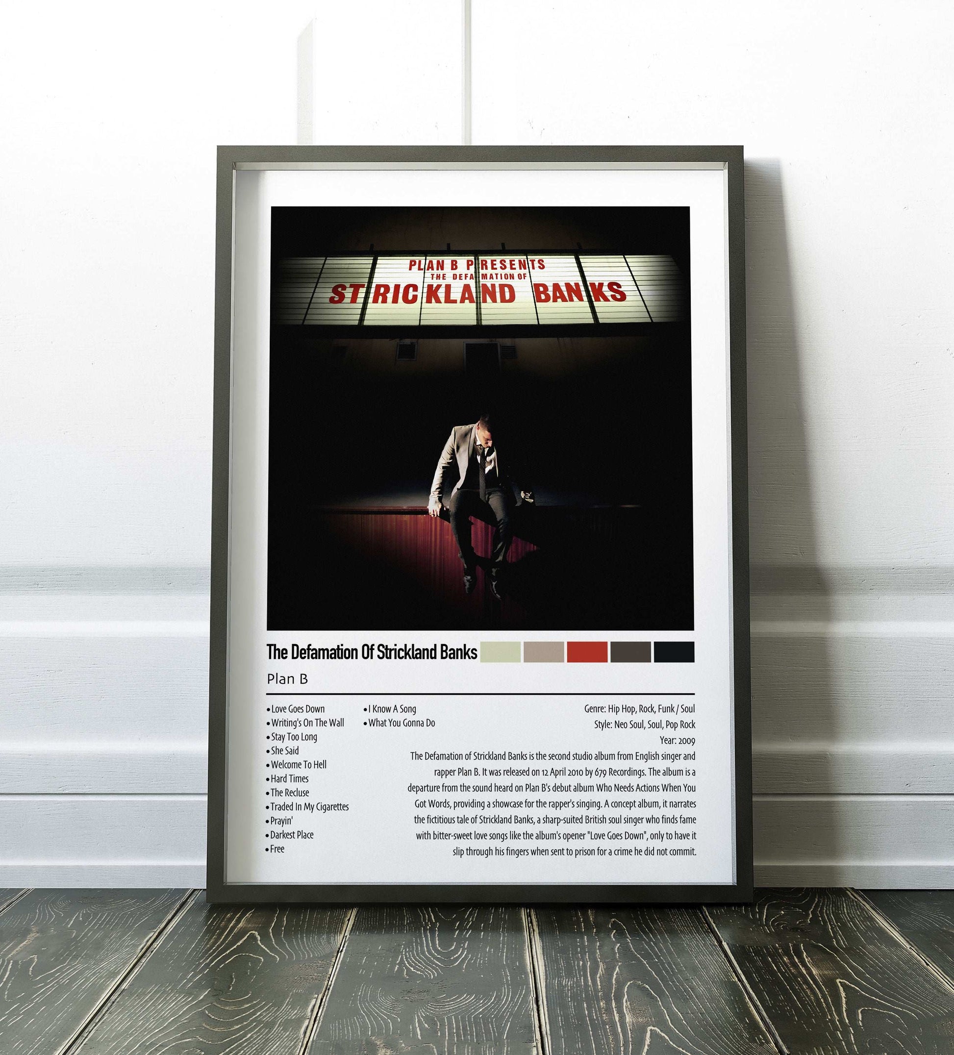 Plan B | The Defamation Of Strickland Banks | Custom Album Cover Poster Print