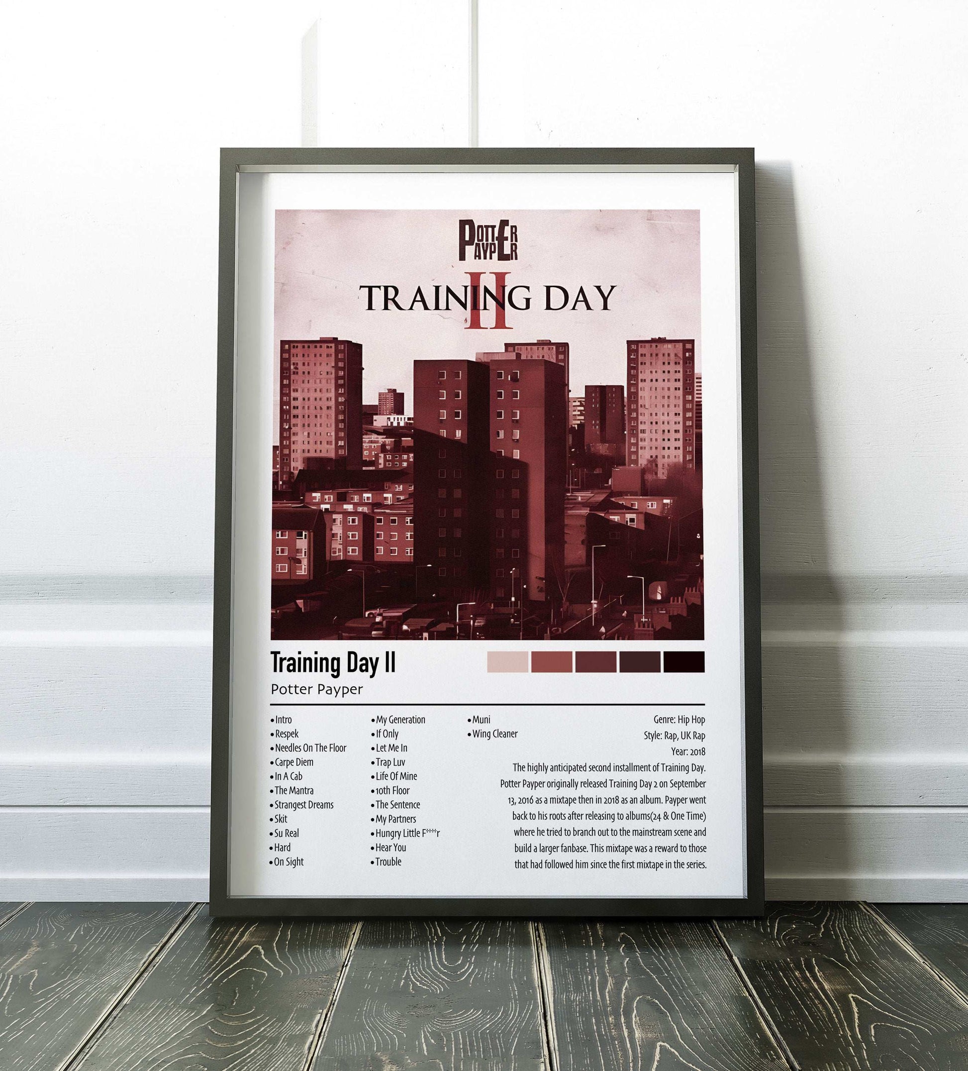Potter Payper | Training Day 2 | Custom Album Cover Poster Print