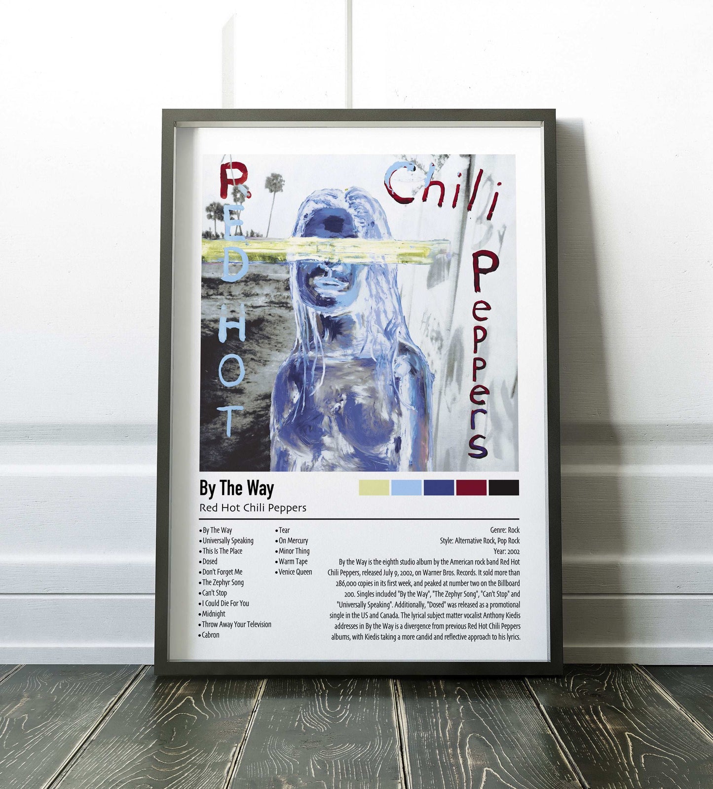 Red Hot Chill Peppers | By The Way | Custom Album Cover Poster Print