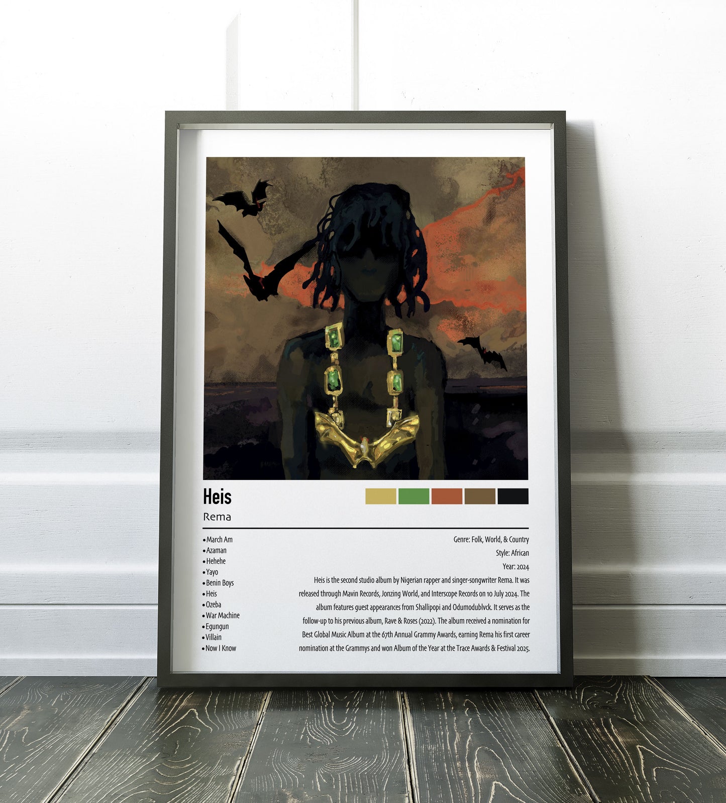 Rena | Heis | Custom Album Cover Poster Print