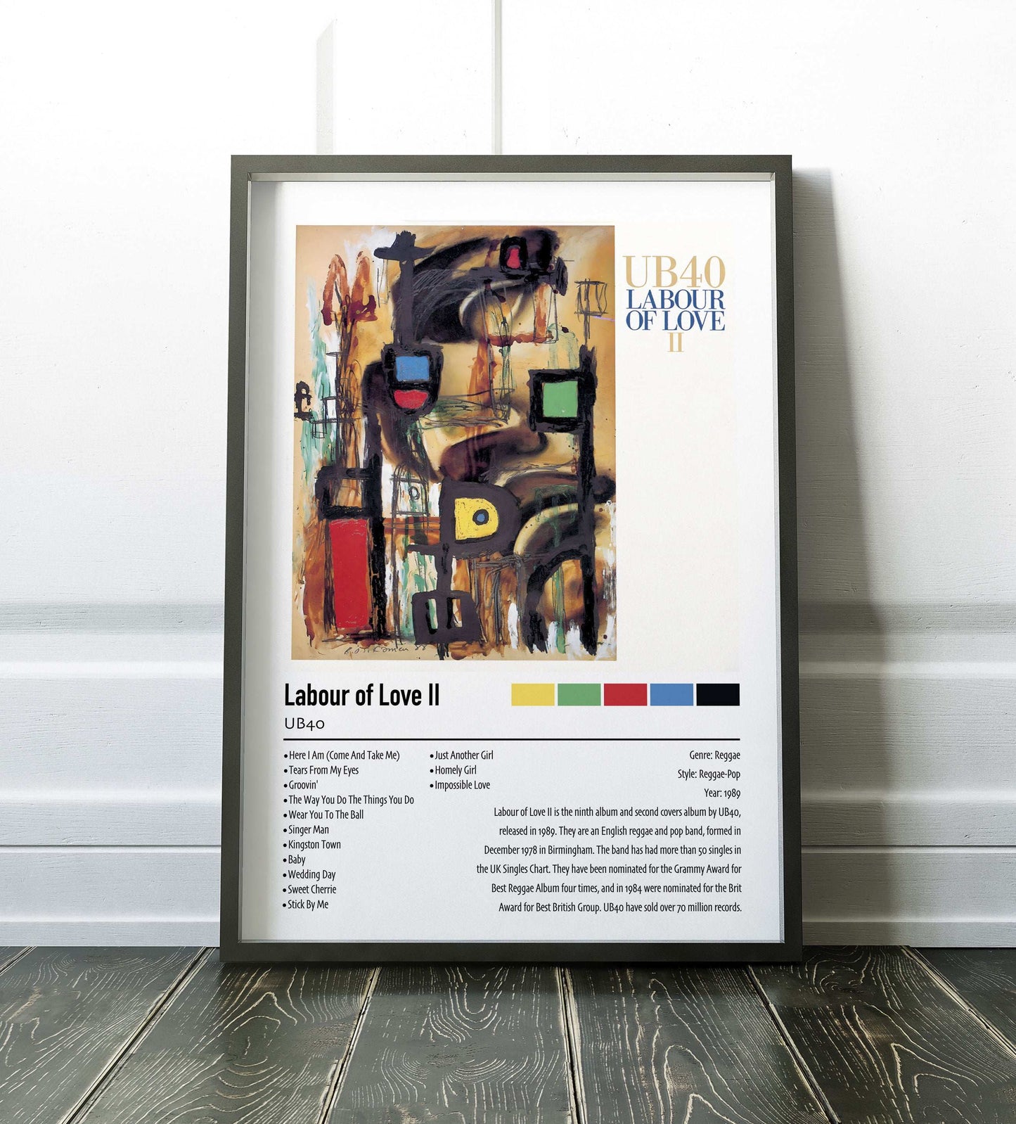UB40 | Labour of Love Il | Custom Album Cover Poster Print