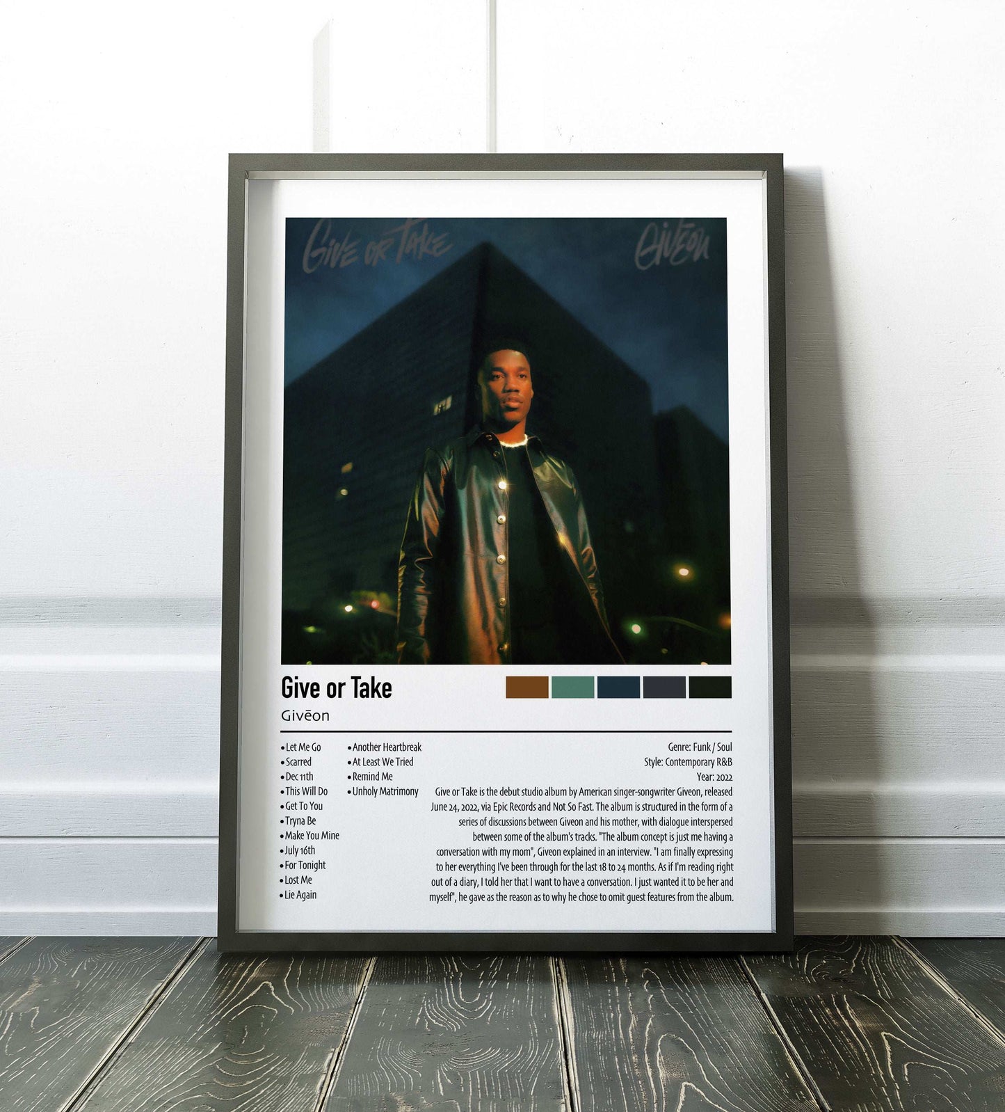 Givèon | Give or Take | Custom Album Cover Poster Print