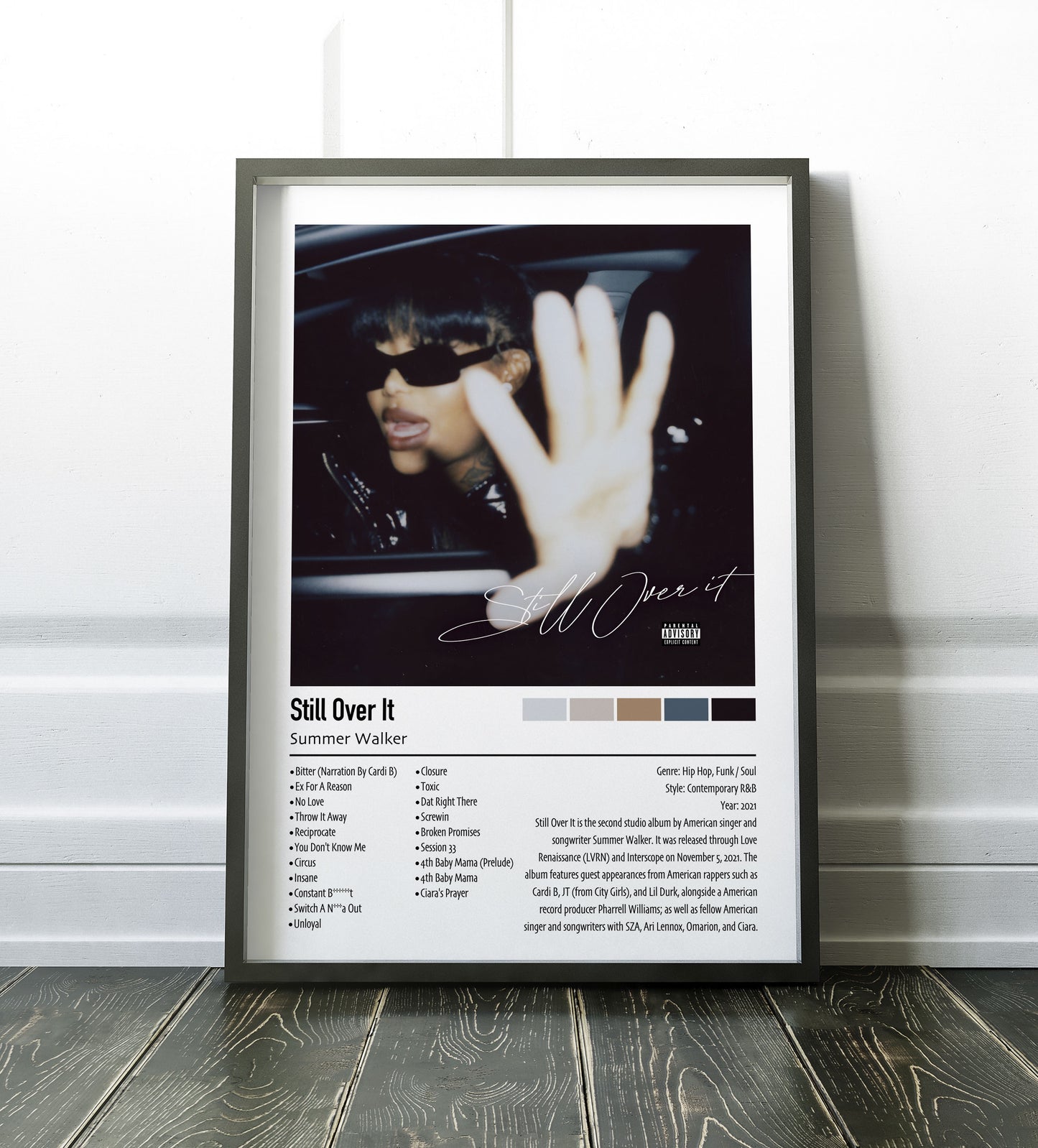 Summer Walker | Still Over It | Custom Album Cover Poster Print