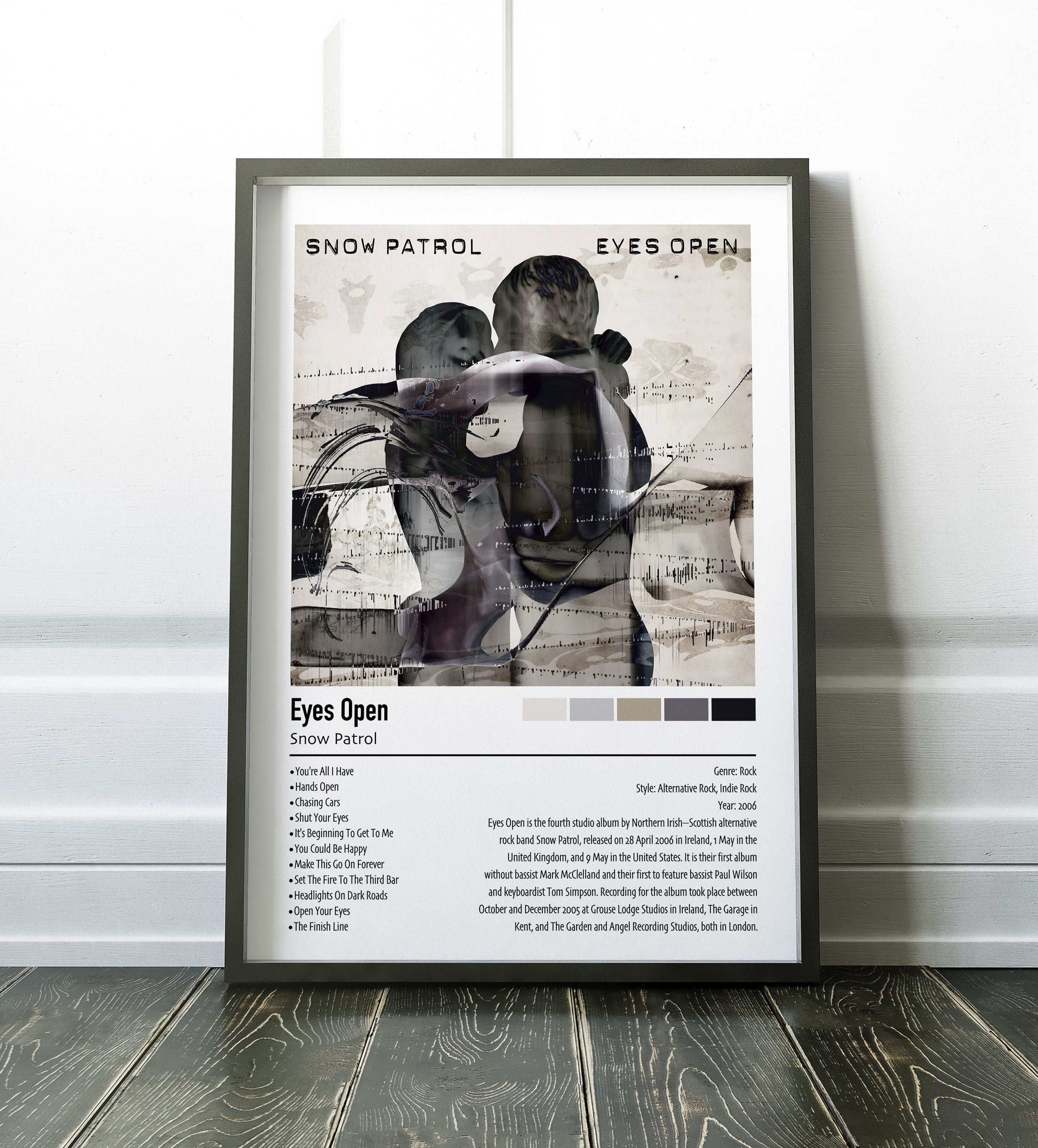 Snow Patrol | Eyes Open | Custom Album Cover Poster Print