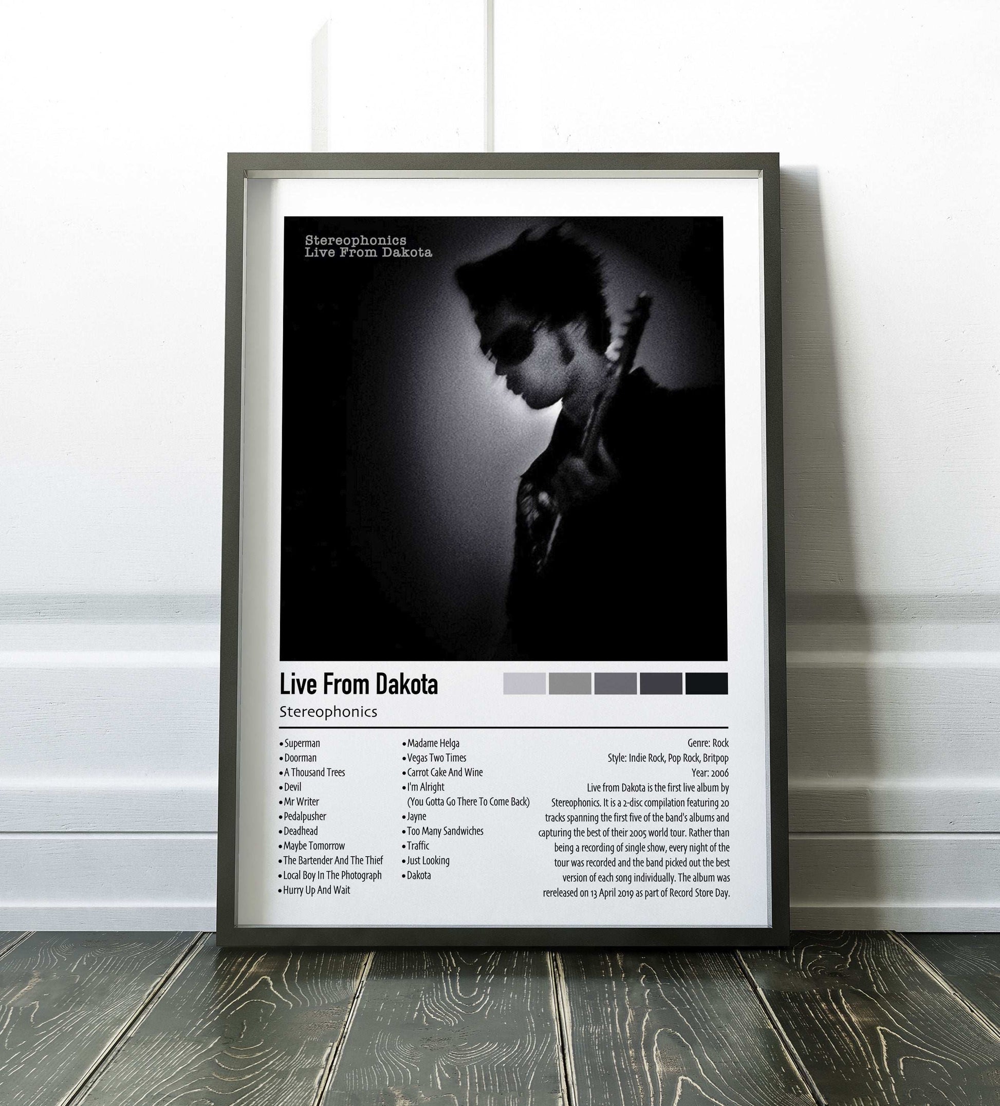 Stereophonics | Live From Dakota | Custom Album Cover Poster Print