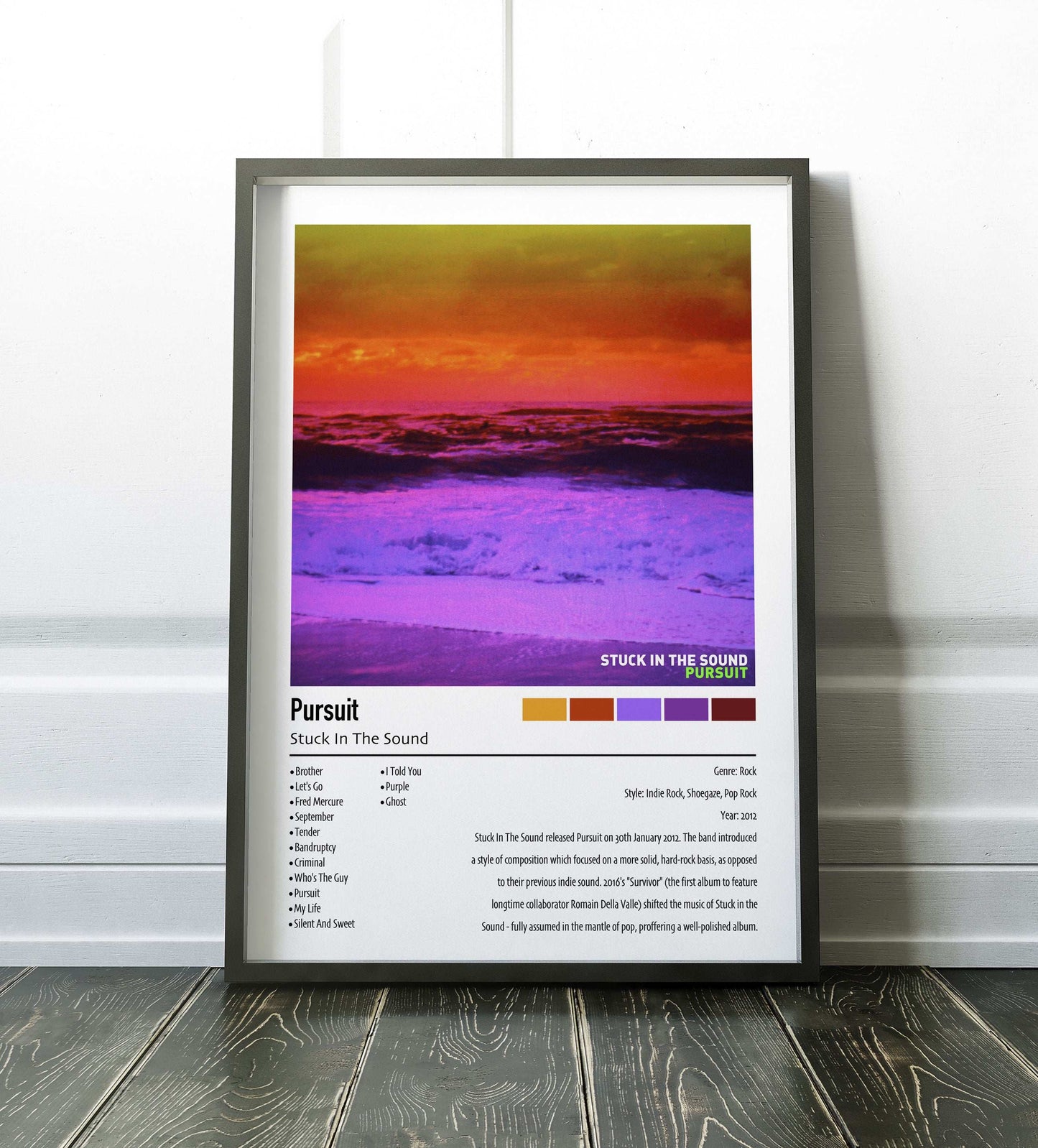 Stuck In The Sound | Pursuit | Custom Album Cover Poster Print