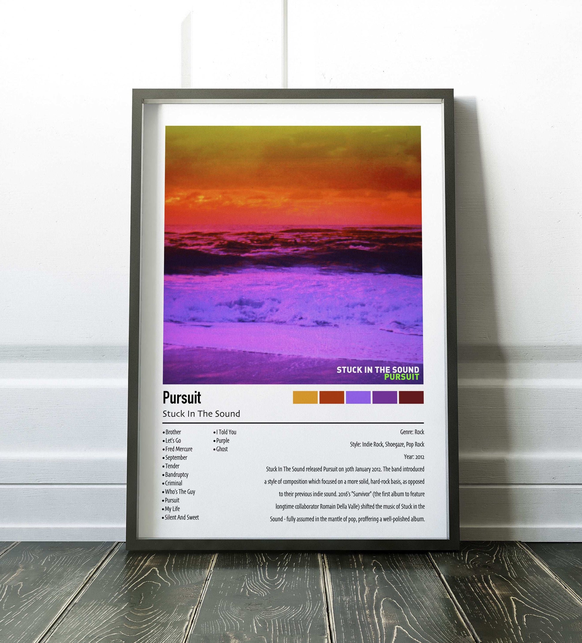Stuck In The Sound | Pursuit | Custom Album Cover Poster Print