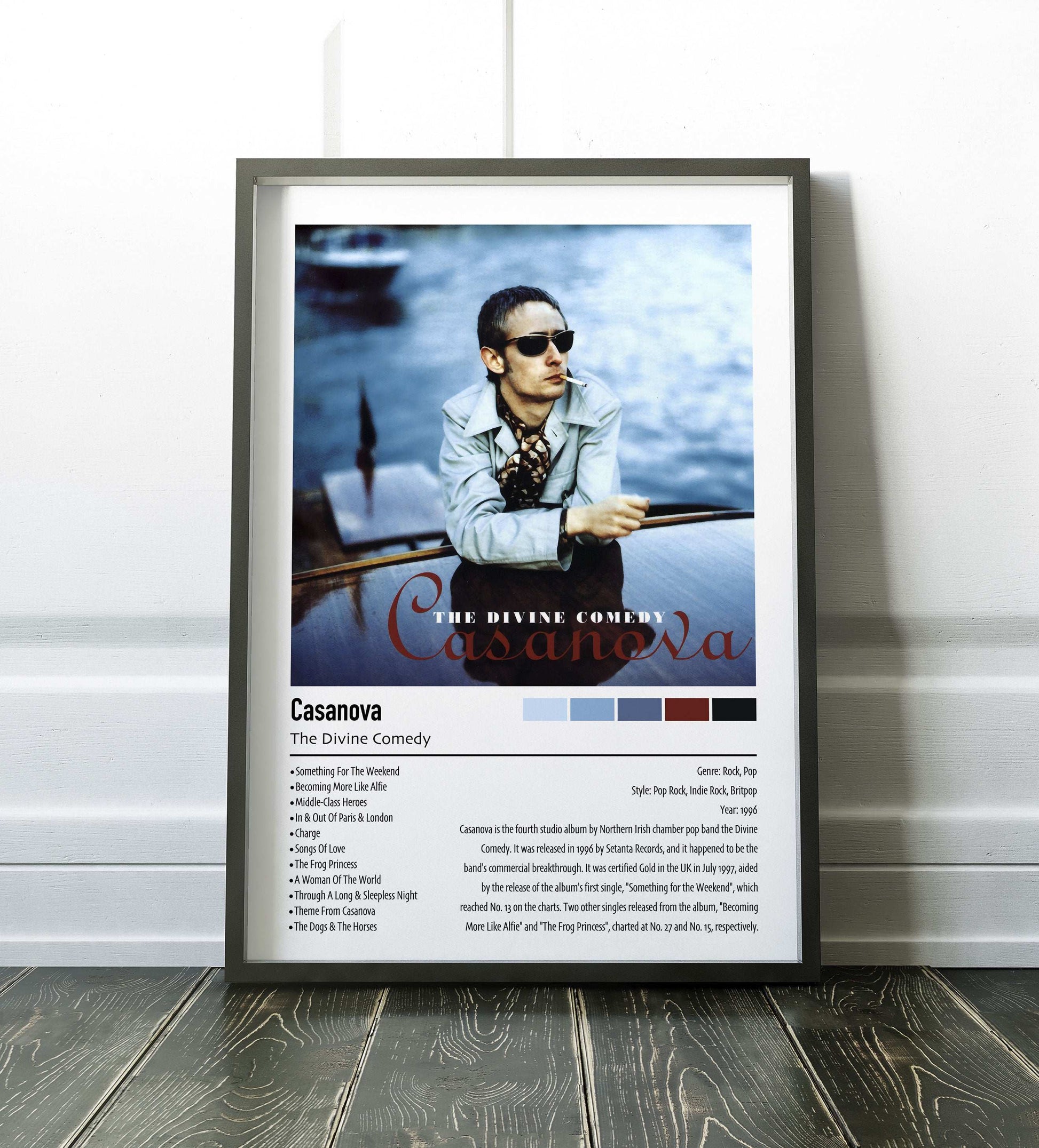 The Divine Comedy | Casanova | Custom Album Cover Poster Print