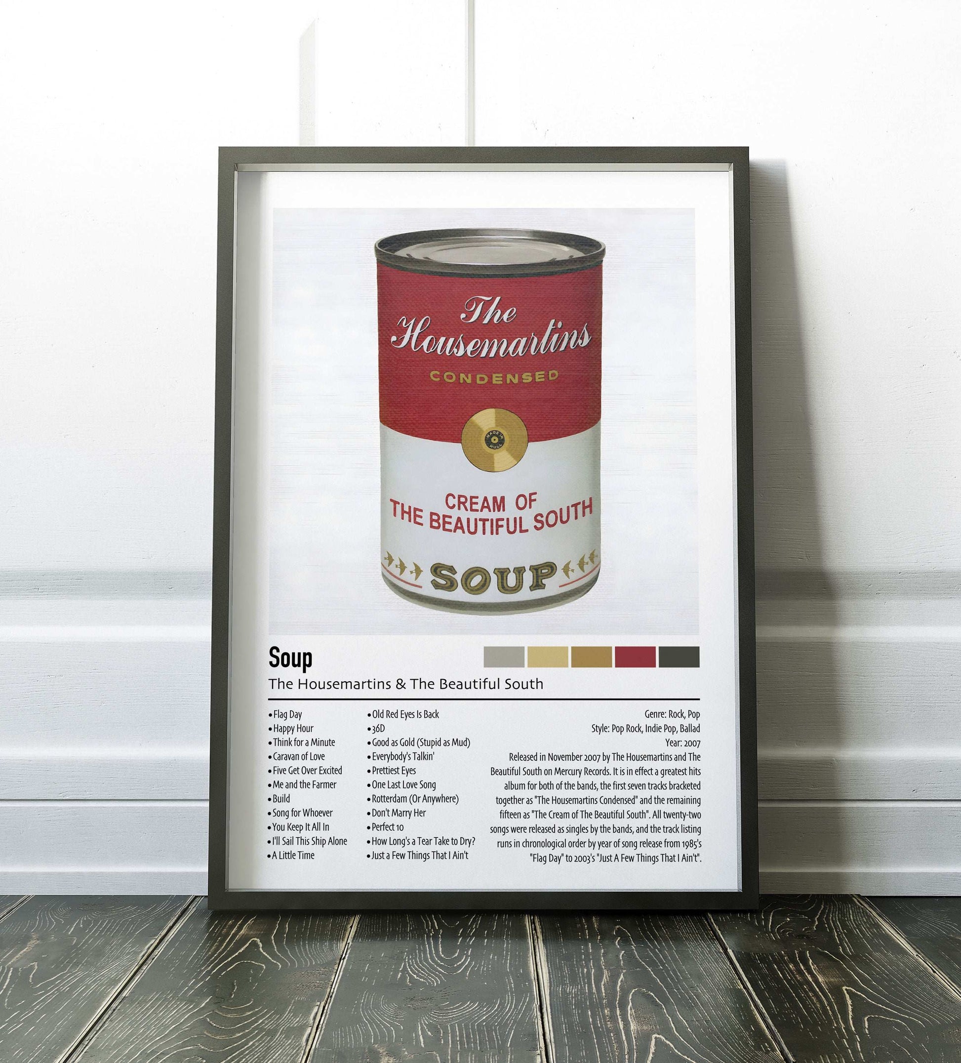 The Housemartins & The Beautiful South | Soup | Custom Album Cover Poster Print