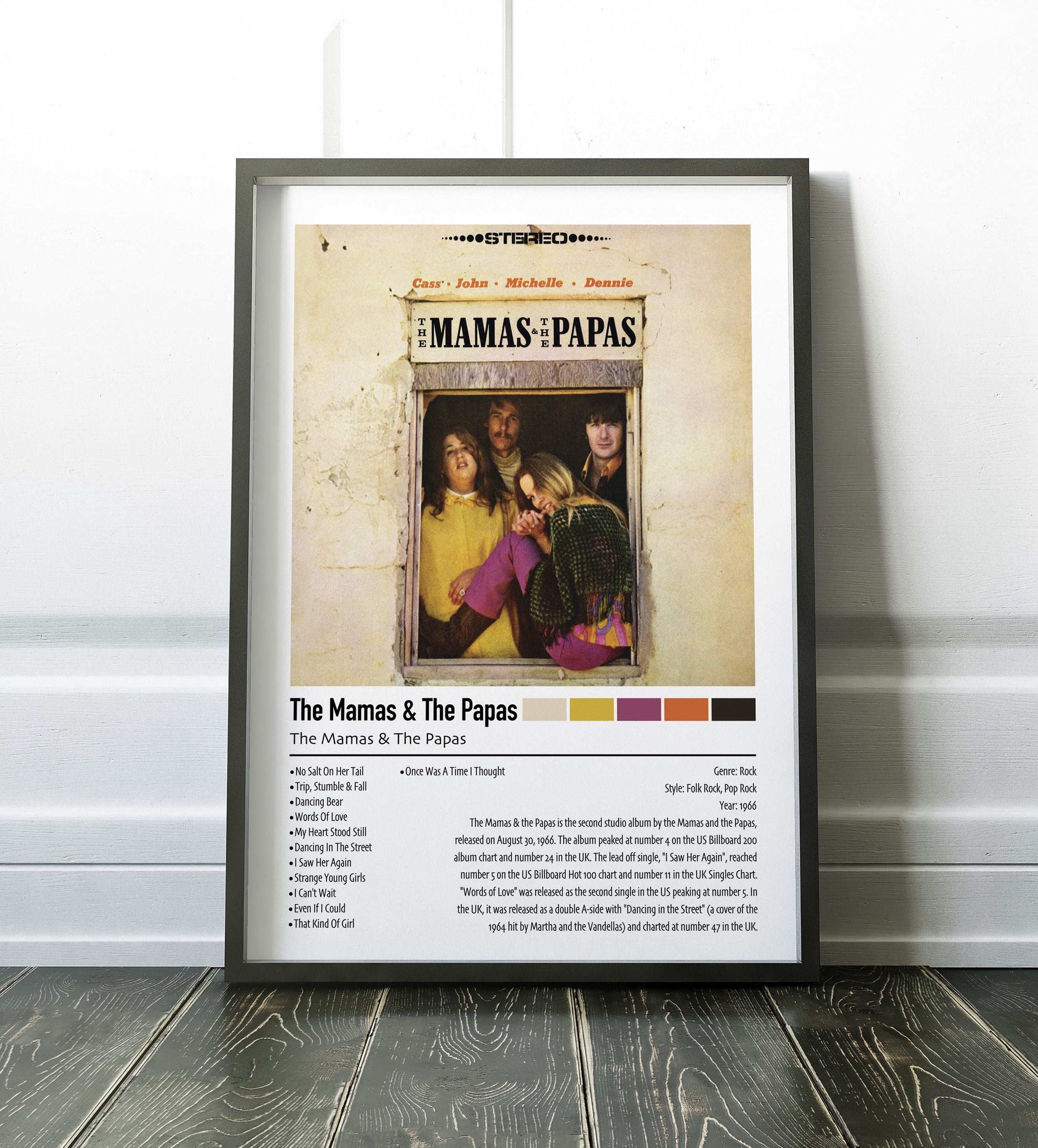 The Mamas & The Papas | The Mamas & The Papas | Custom Album Cover Poster Print