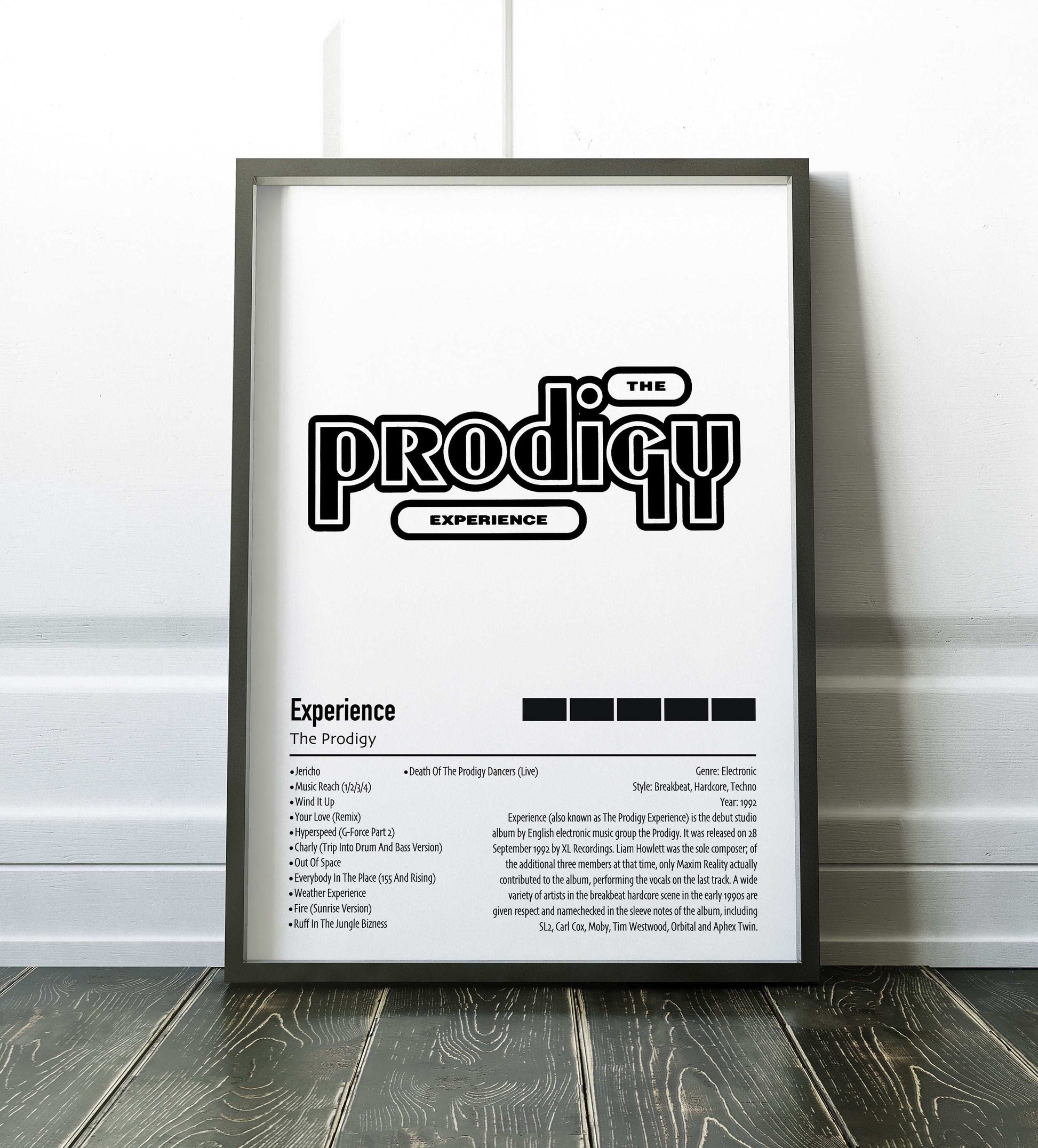 The Prodigy | Experience | Custom Album Cover Poster Print