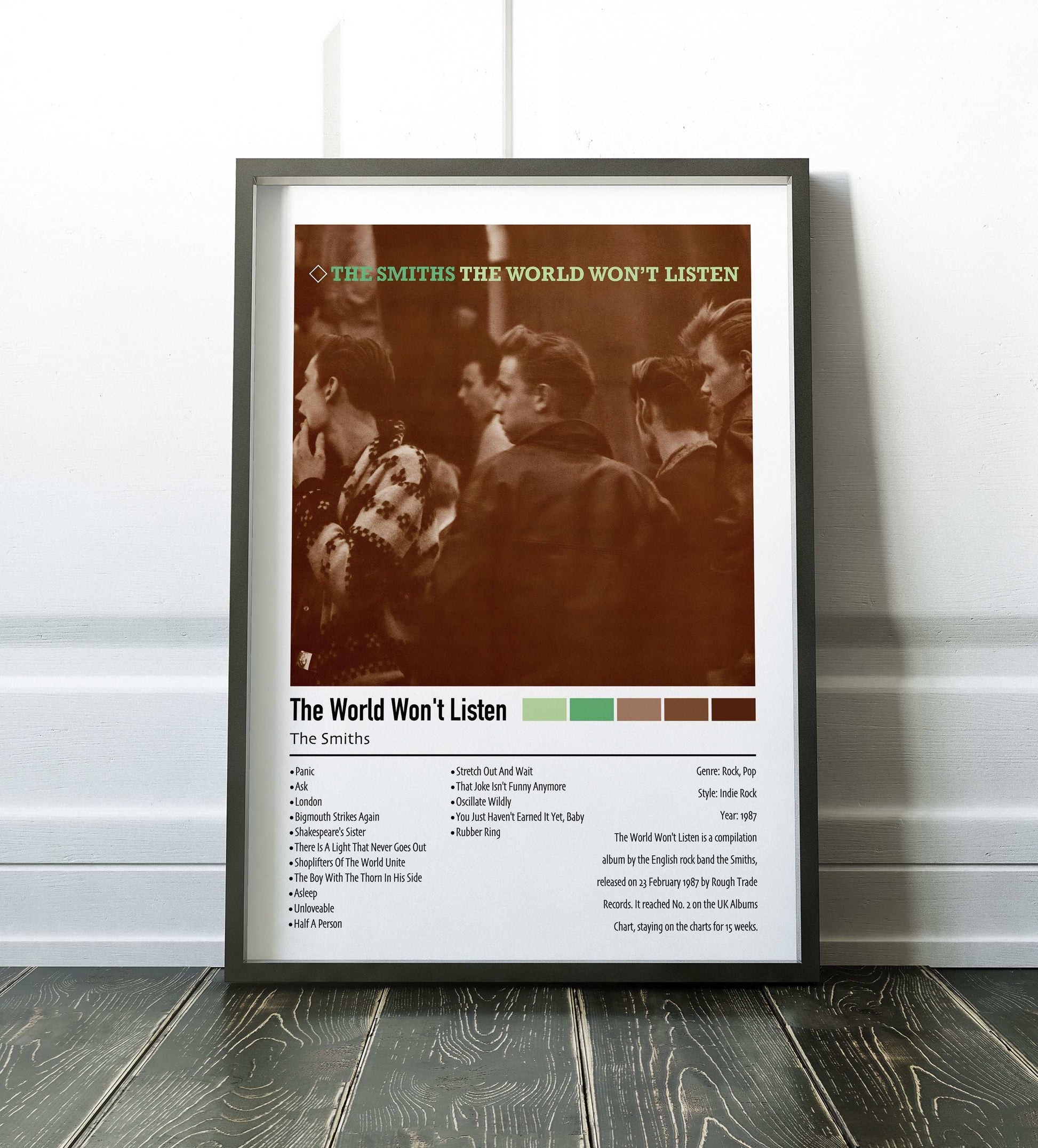 The Smiths | The World Won't Listen | Custom Album Cover Poster Print