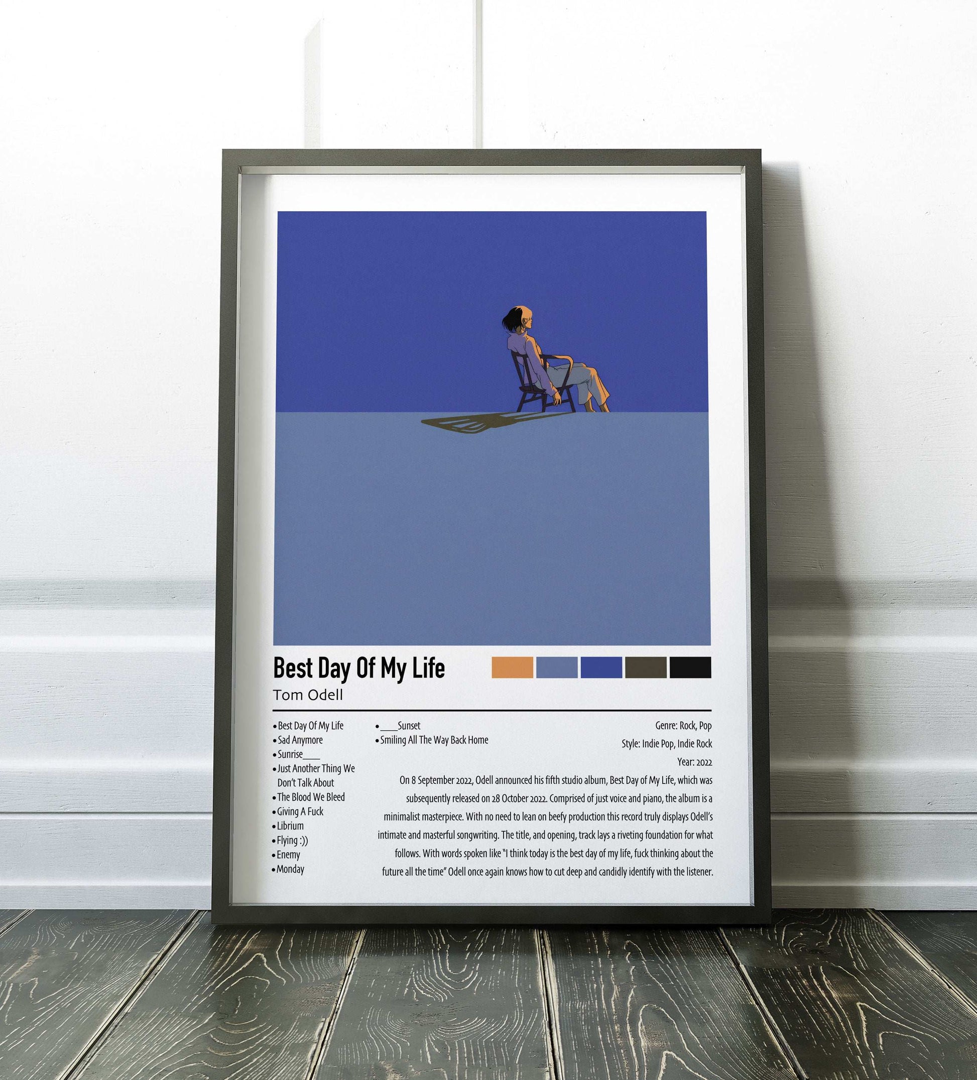 Tom Odell | Best Day Of My Life | Custom Album Cover Poster Print