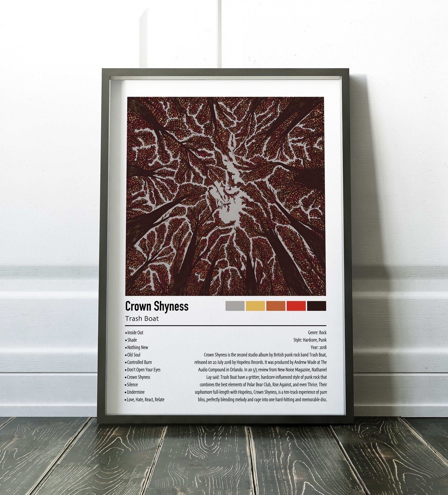 Trash Boat | Crown Shyness | Custom Album Cover Poster Print