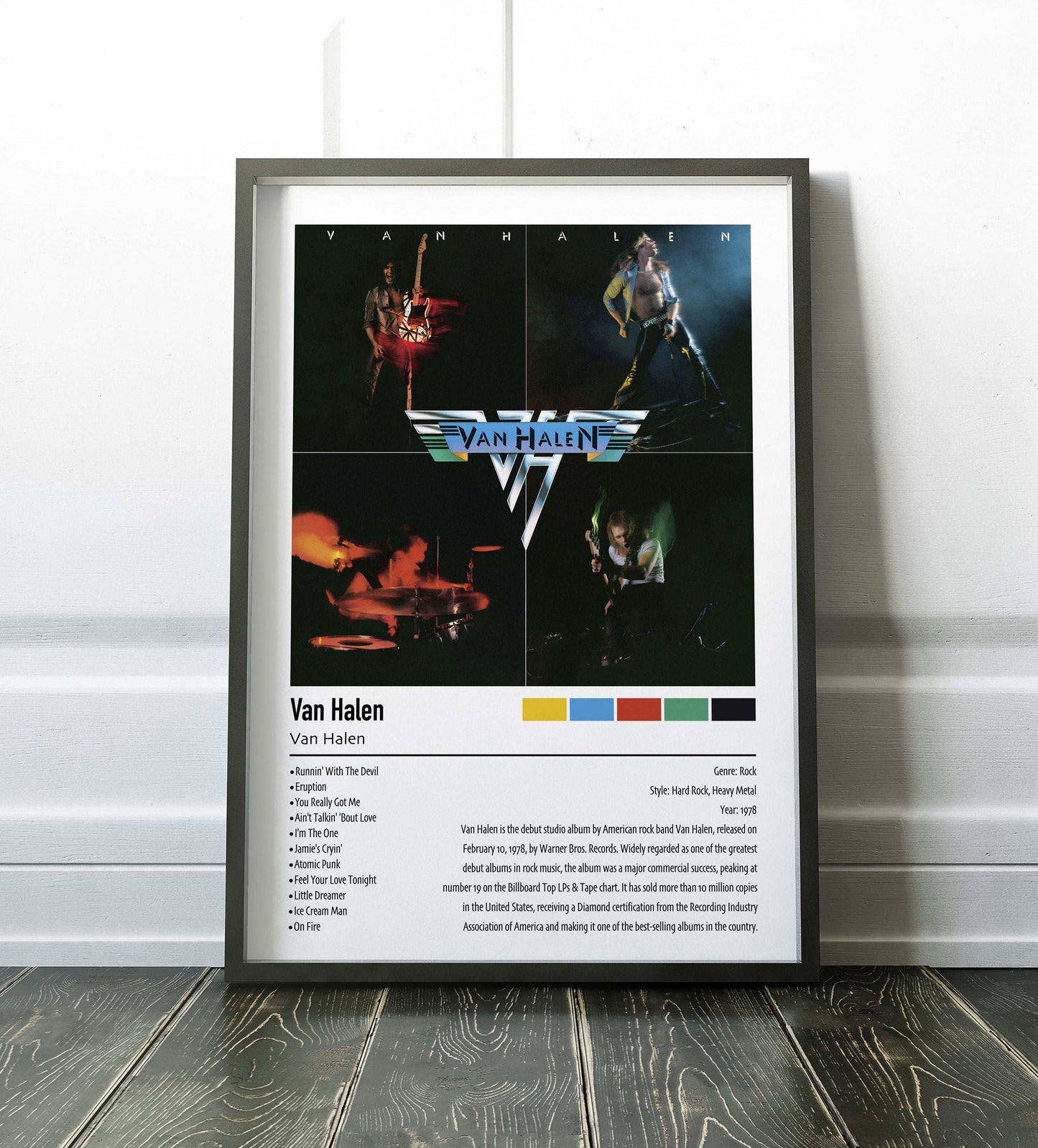Van Halen | Van Halen | Custom Album Cover Poster Print